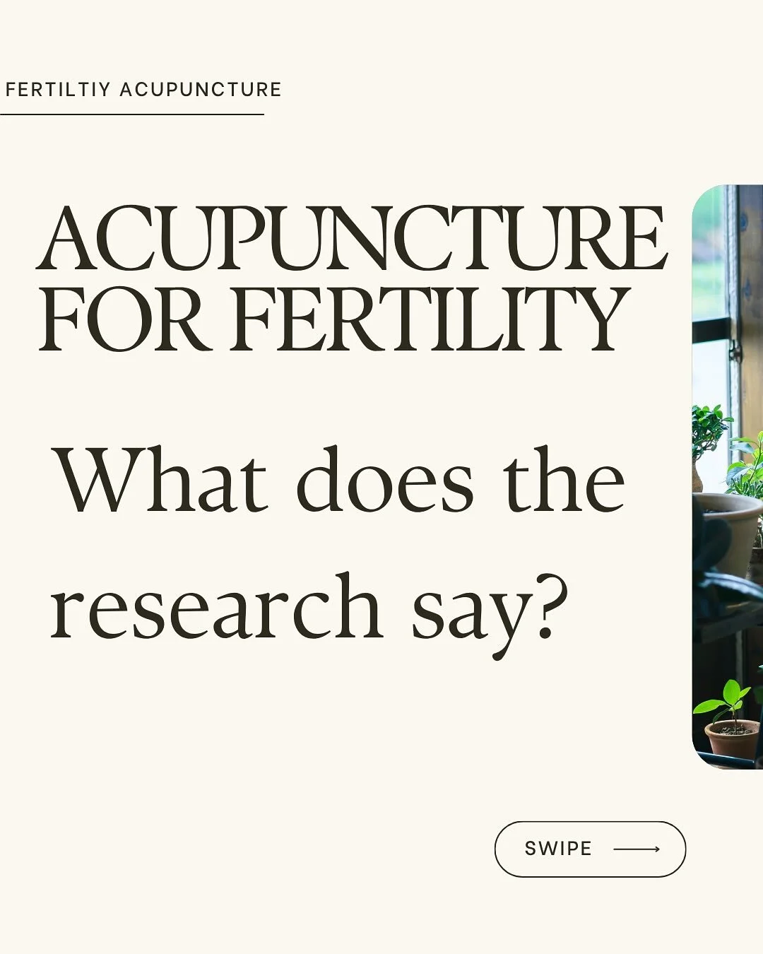 Acupuncture for fertility is one of my favourite areas to work in clinic 🌱

The new research being done in this space is truly exciting. It is showing how well the Traditional Chinese medicine diagnosis and treatments correlate with modern fertility