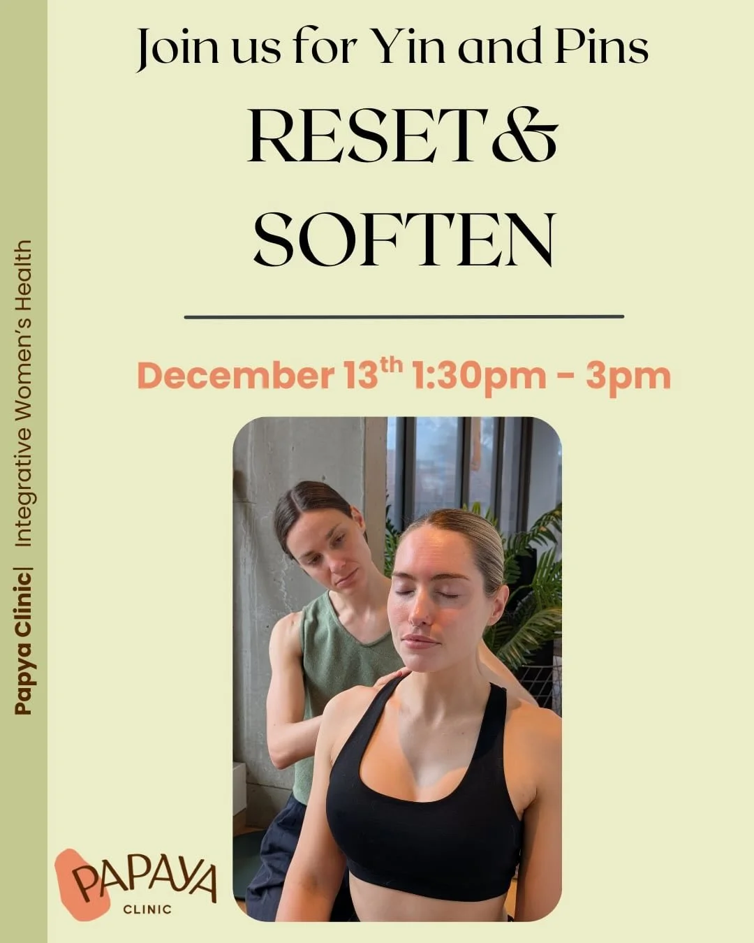 Mark the end of the year with a pause at our final Yin and Pins for the year ✨

Rest and reset in supported Yin postures while you experience gentle Japanese non-inserted acupuncture. A practice designed to reset your nervous system and calm your min
