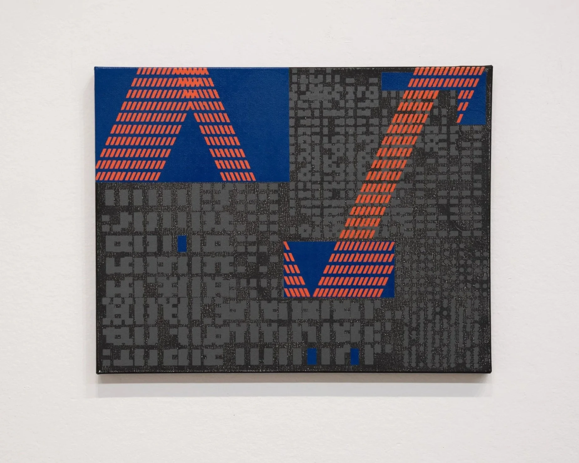Living Index: Ray, Spray paint on Canvas, 14x18 inches, 2025