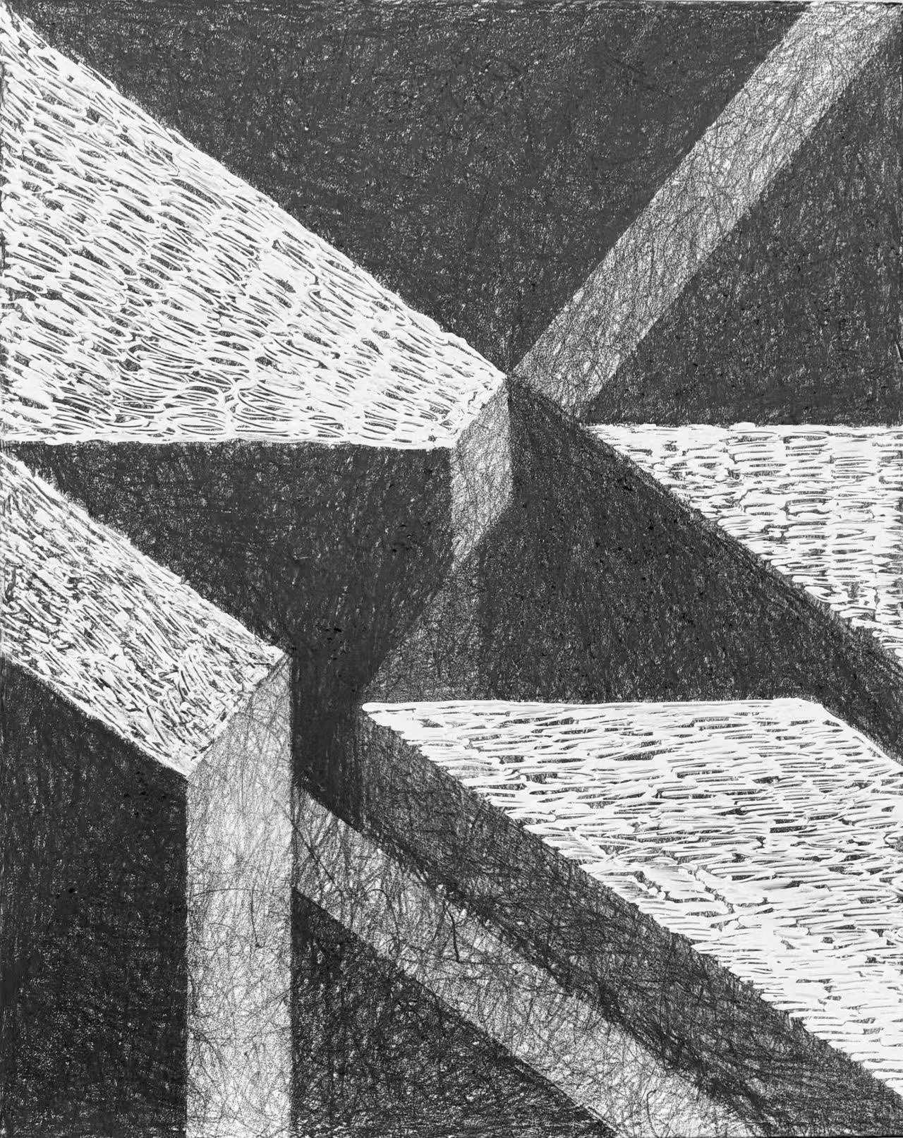 A Silence Made from Noise #3, Pencil & Paint on Panel, 10x8inches, 2026