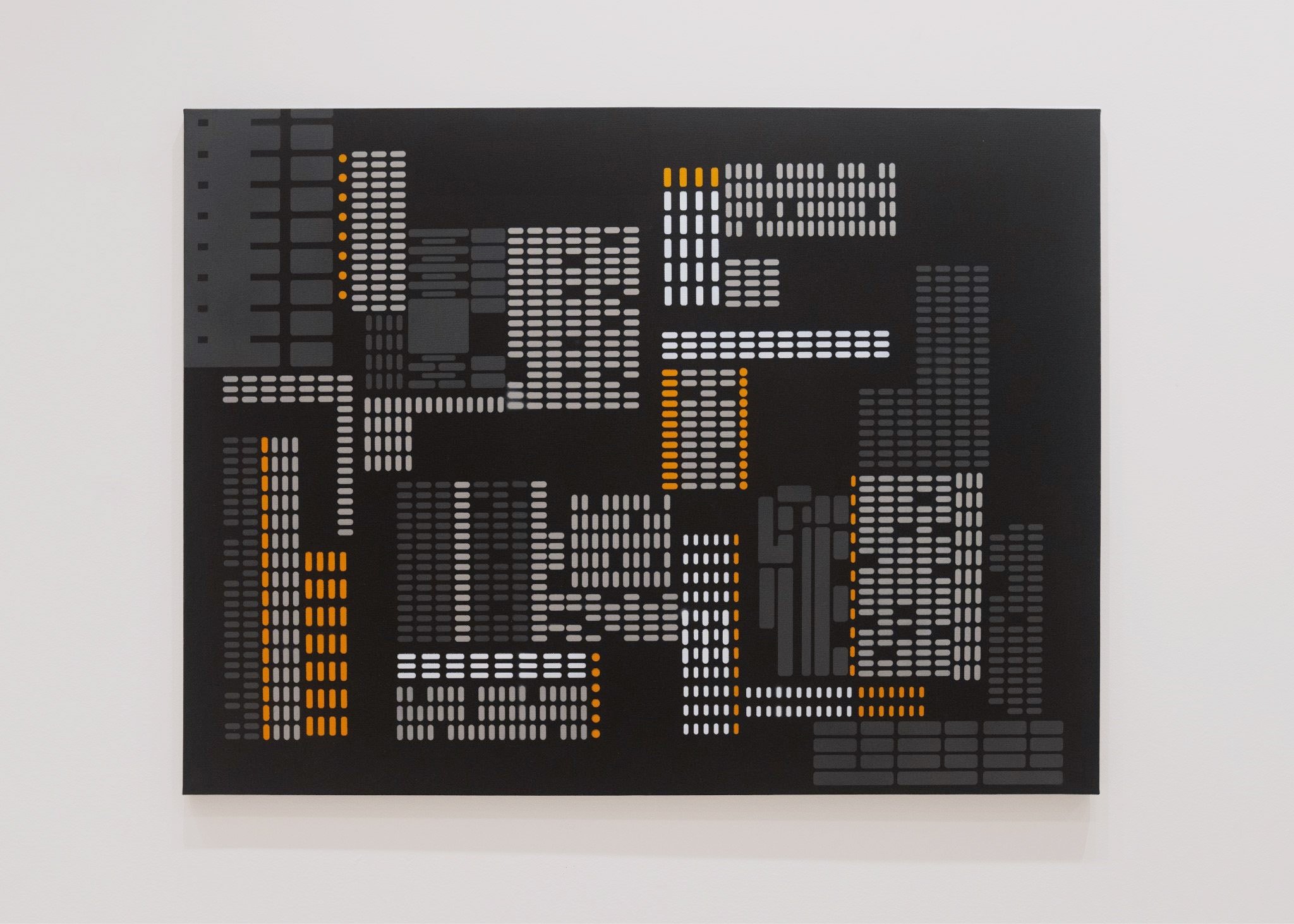 Living Index#2, 2024, Spray paint on Canvas, 30 x 40 in