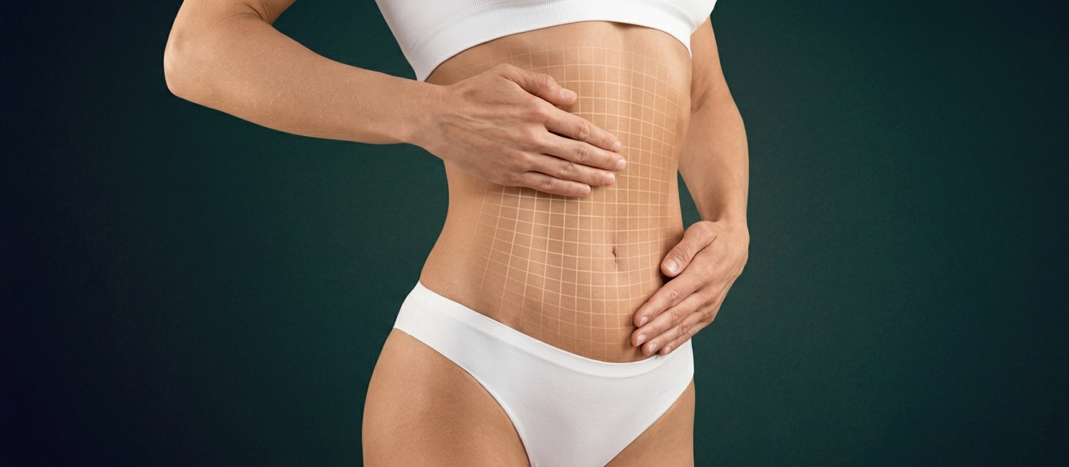 Abdominoplasty tummy tuck surgery to improve abdominal contour in Dubai