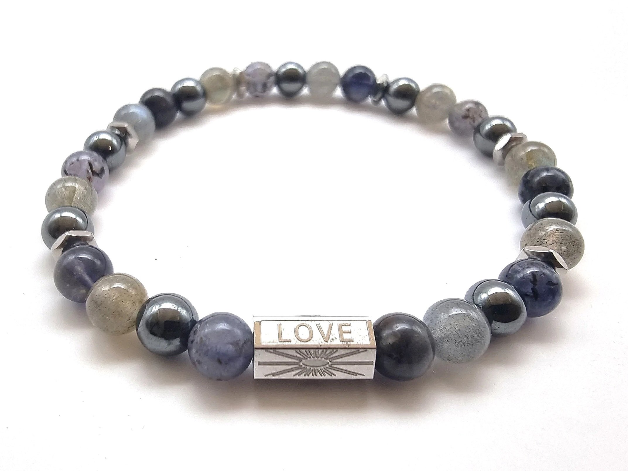 Anchored Awareness 6mm Bead Bracelet