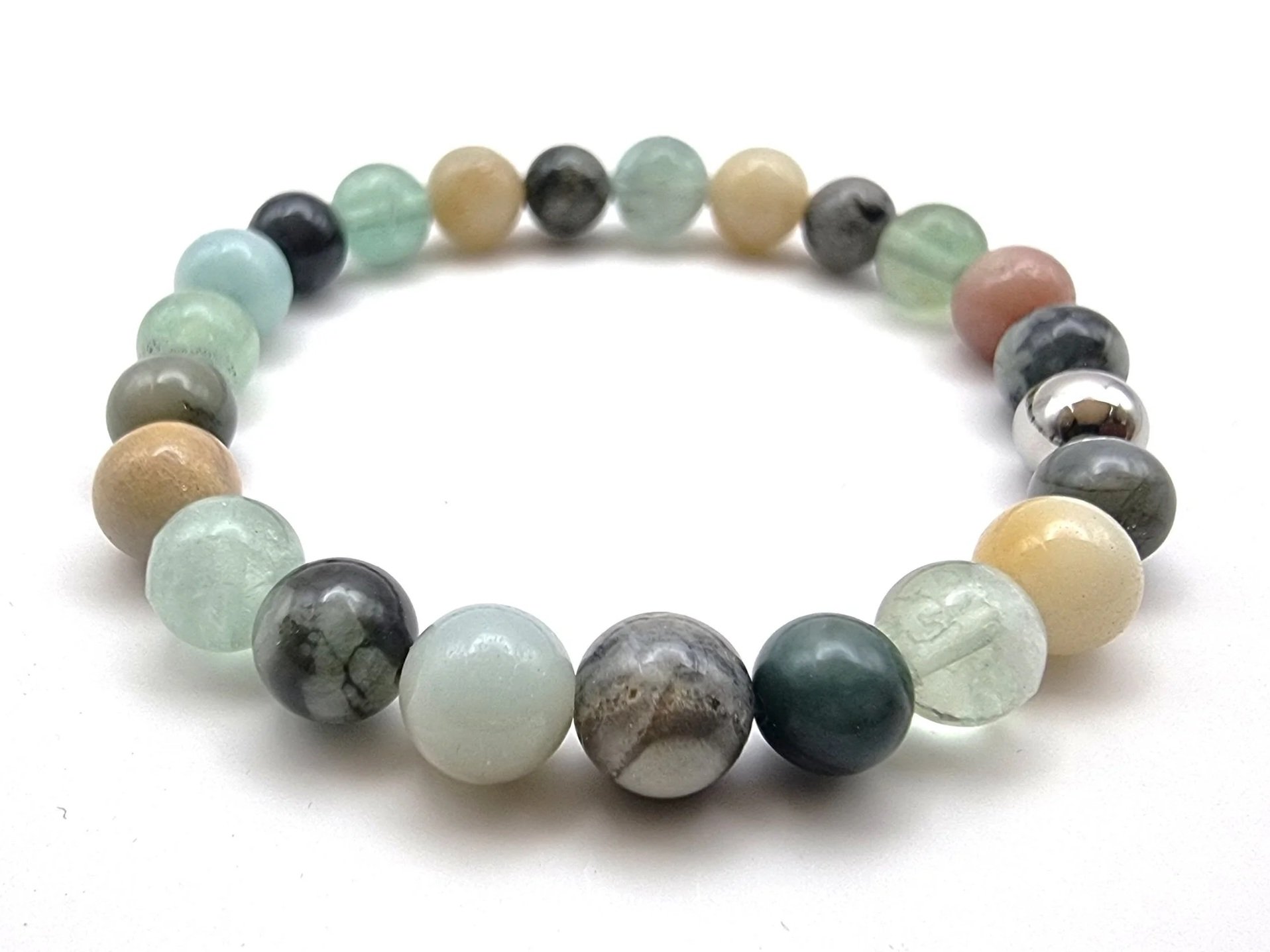 Aligned Expression 8mm Bead Bracelet