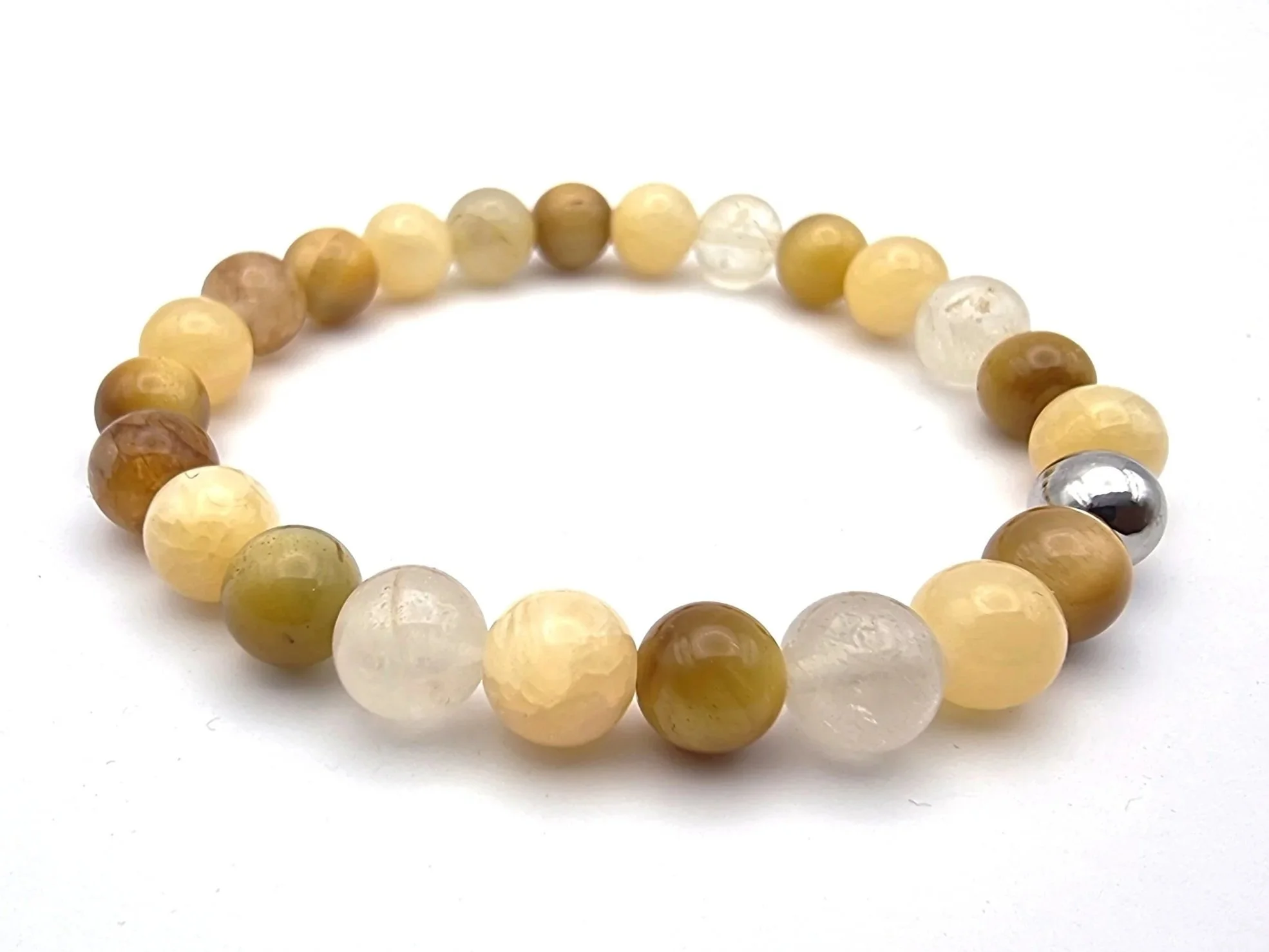 Golden Energy 8mm Bead Bracelet