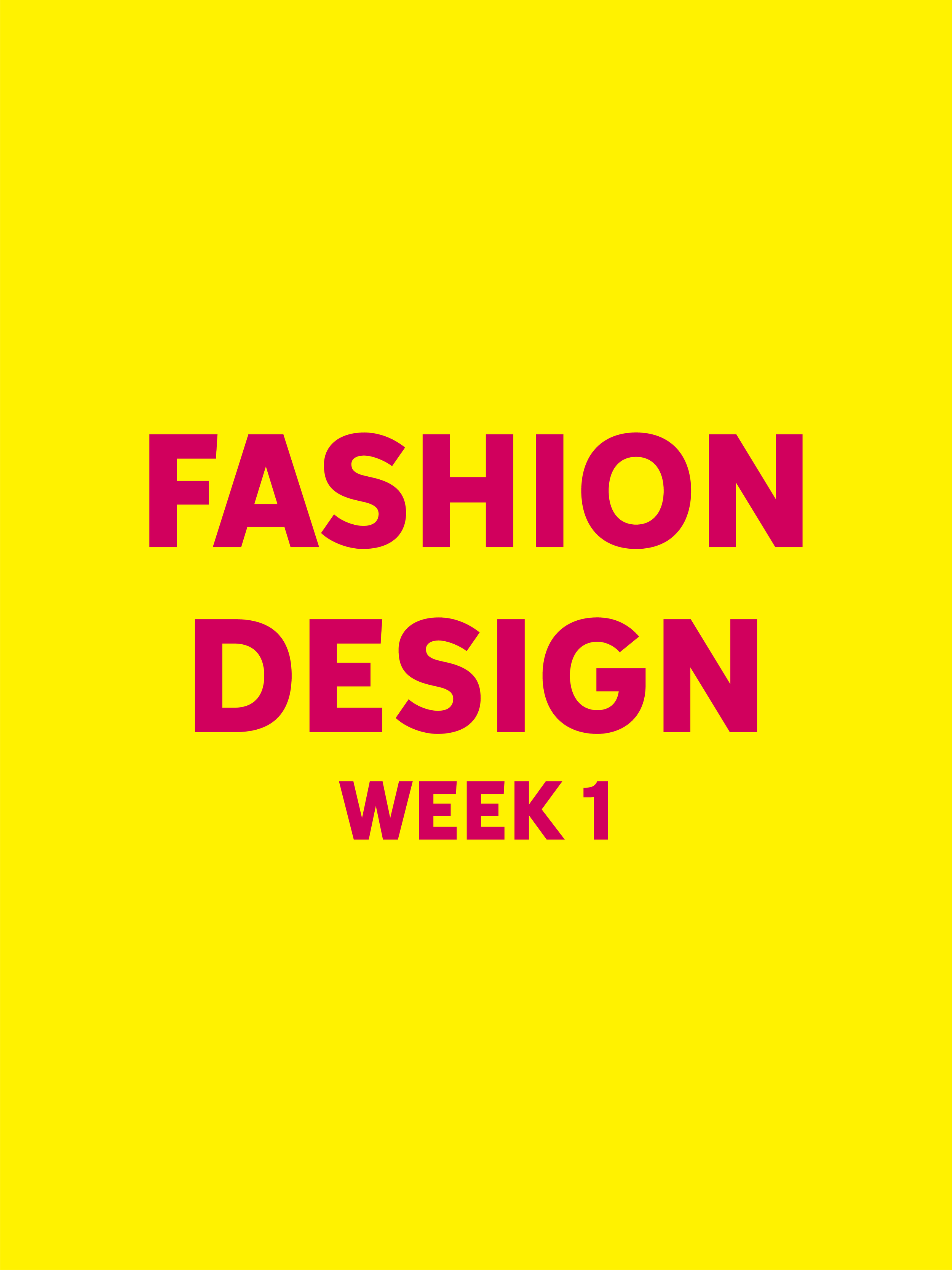 Fashion Design - Week 3