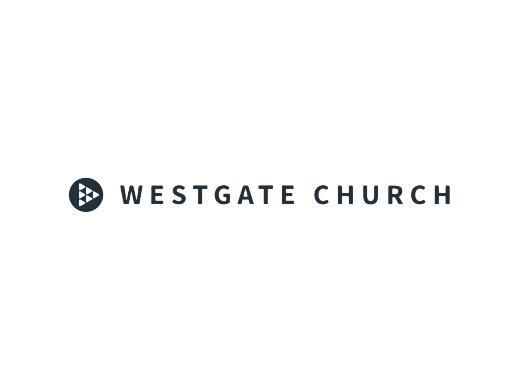 Logo of Westgate Church with a circular emblem containing triangles and the text 'Westgate Church' below.