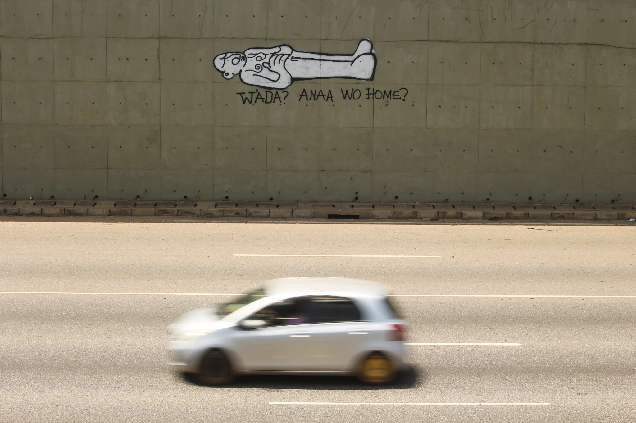 PUBLIC INSTALLATION /
STUDY: WADA ANAA WO HOME /  
ARE YOU ASLEEP OR RESTING /
 

Street art as conversational piece.