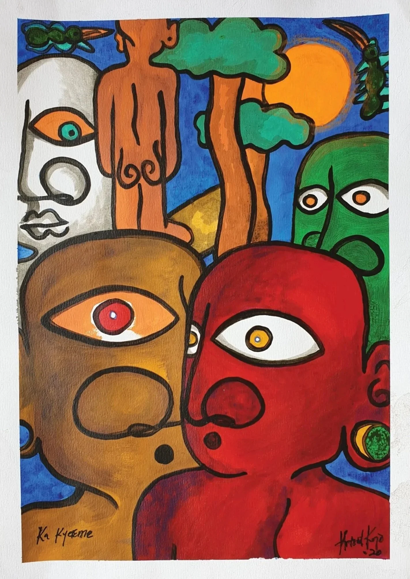 Ka kyereme/ Drawing on paper/ 2020