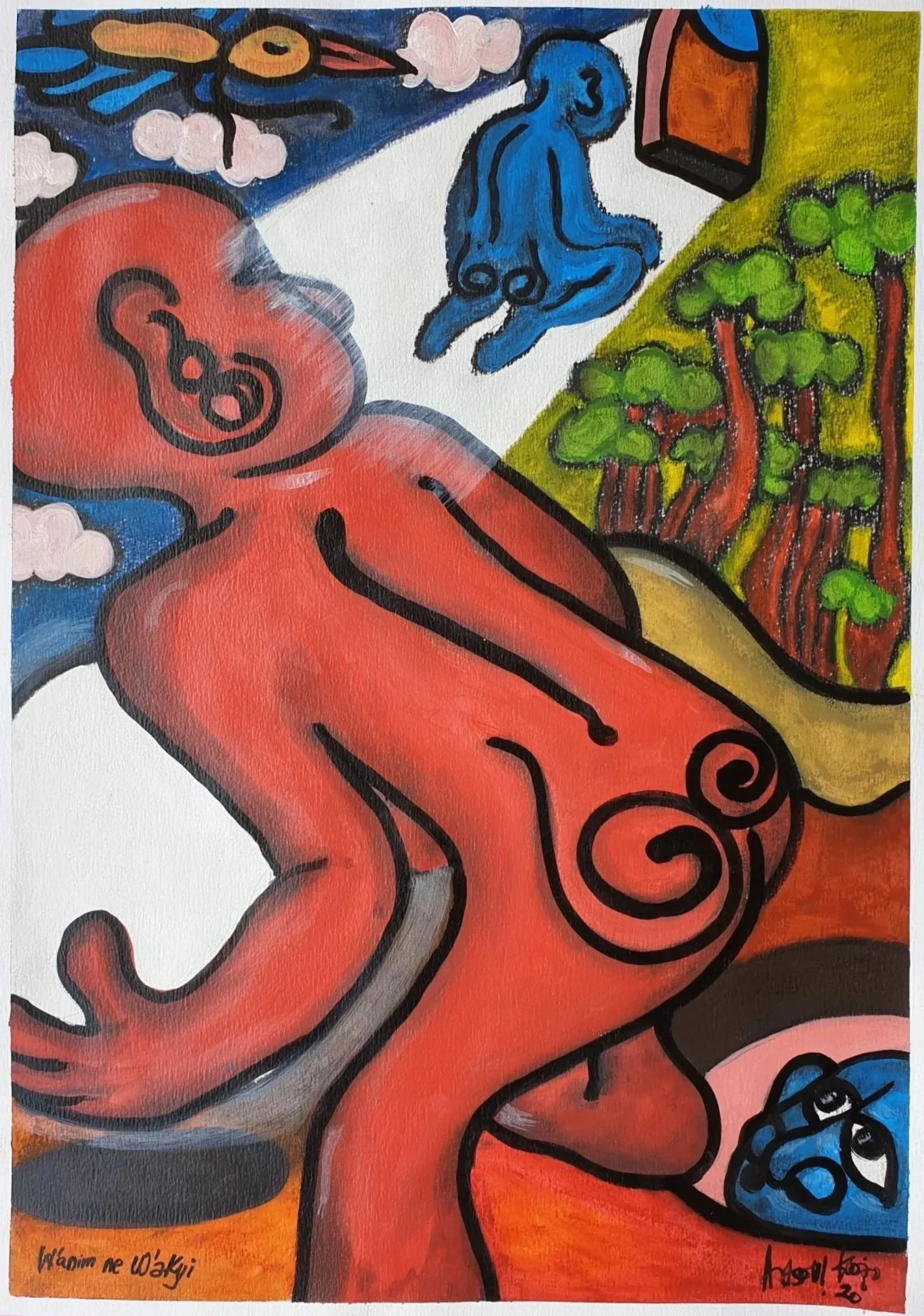 W'anim ne W'akyi/ Drawing on paper/ 2020