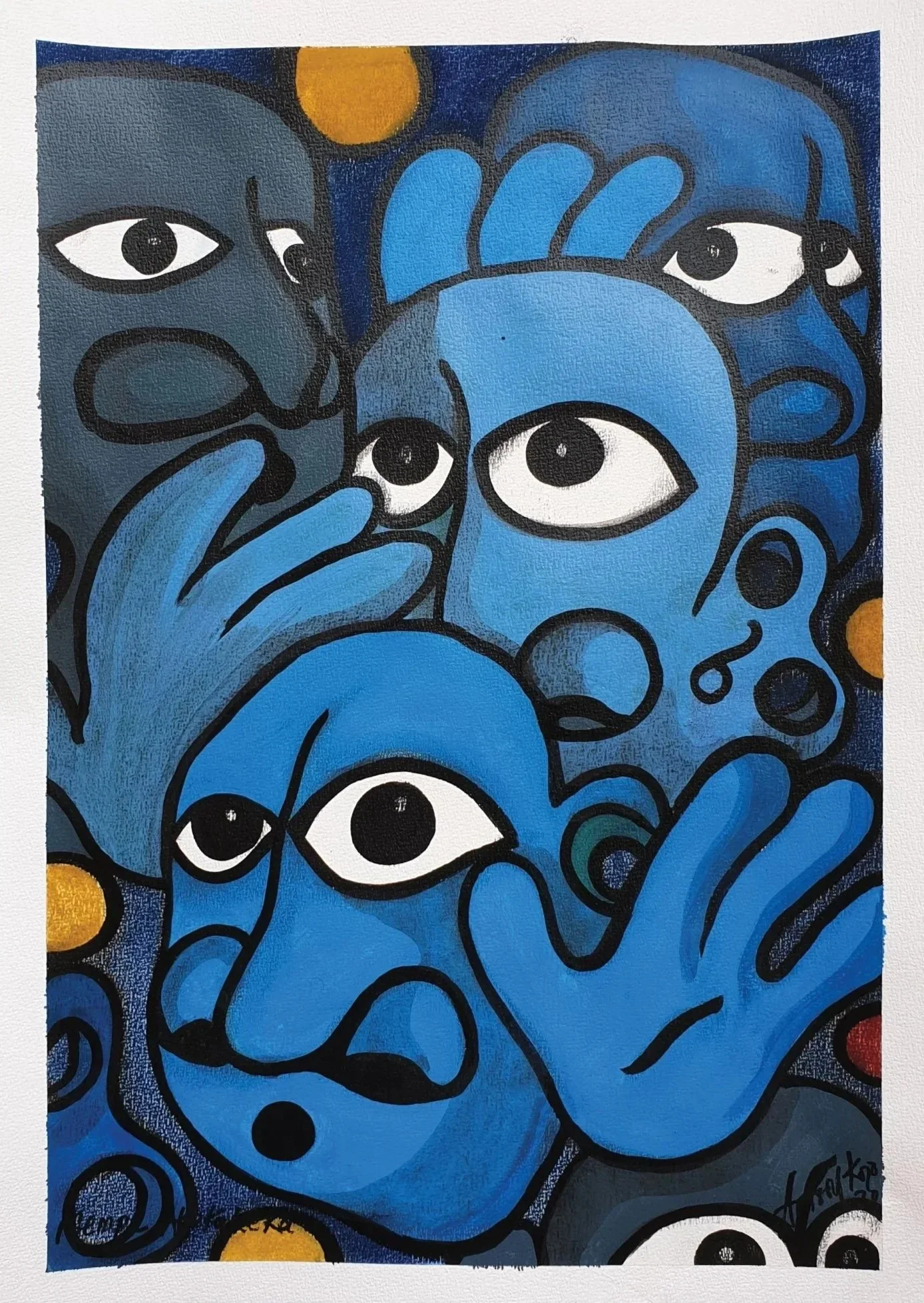 Mempe Akekakeka/ Drawing on paper/ 2020