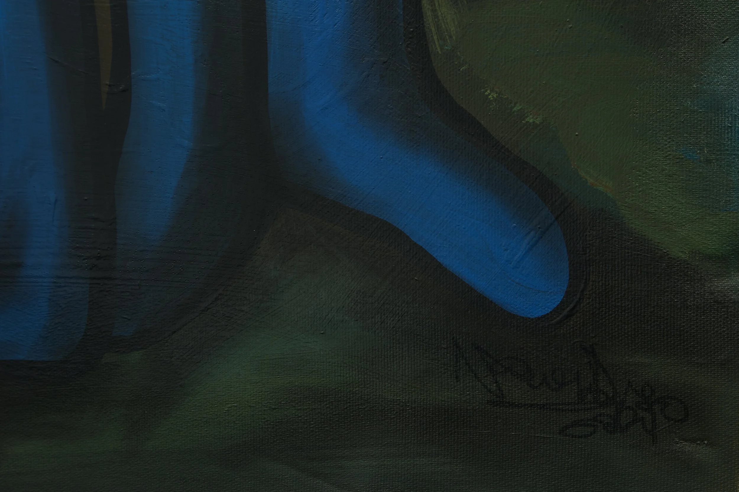 KYEA ME / 
STUDY: A rendevous of two worlds.


MATERIALS:
Canvas, Acrylic, Charcoal, Ink, Varnish /
2 ft H x 3 ft W /
2024