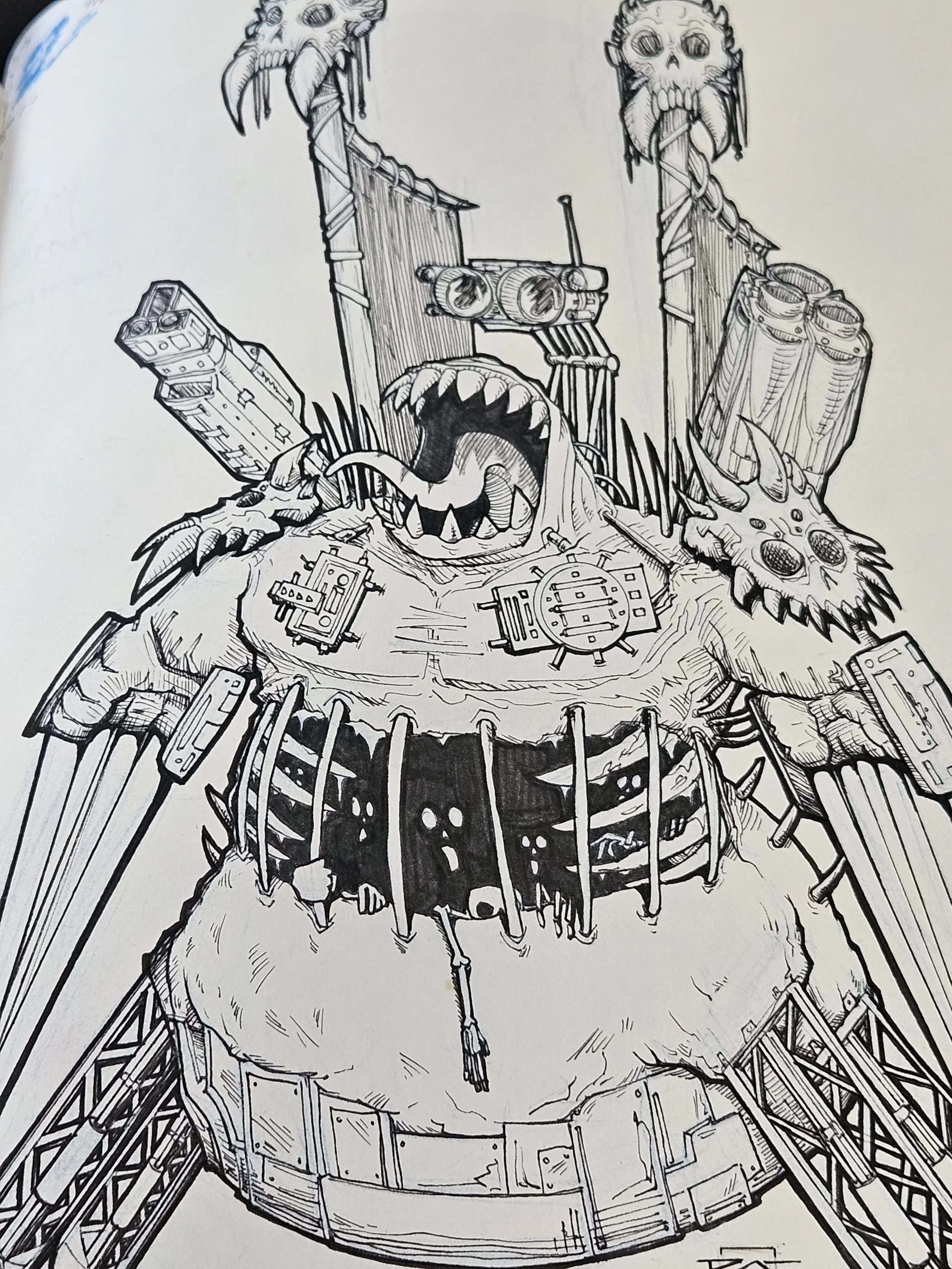 Ink Sketch The Mercenary Artist 2024 Warden Creature