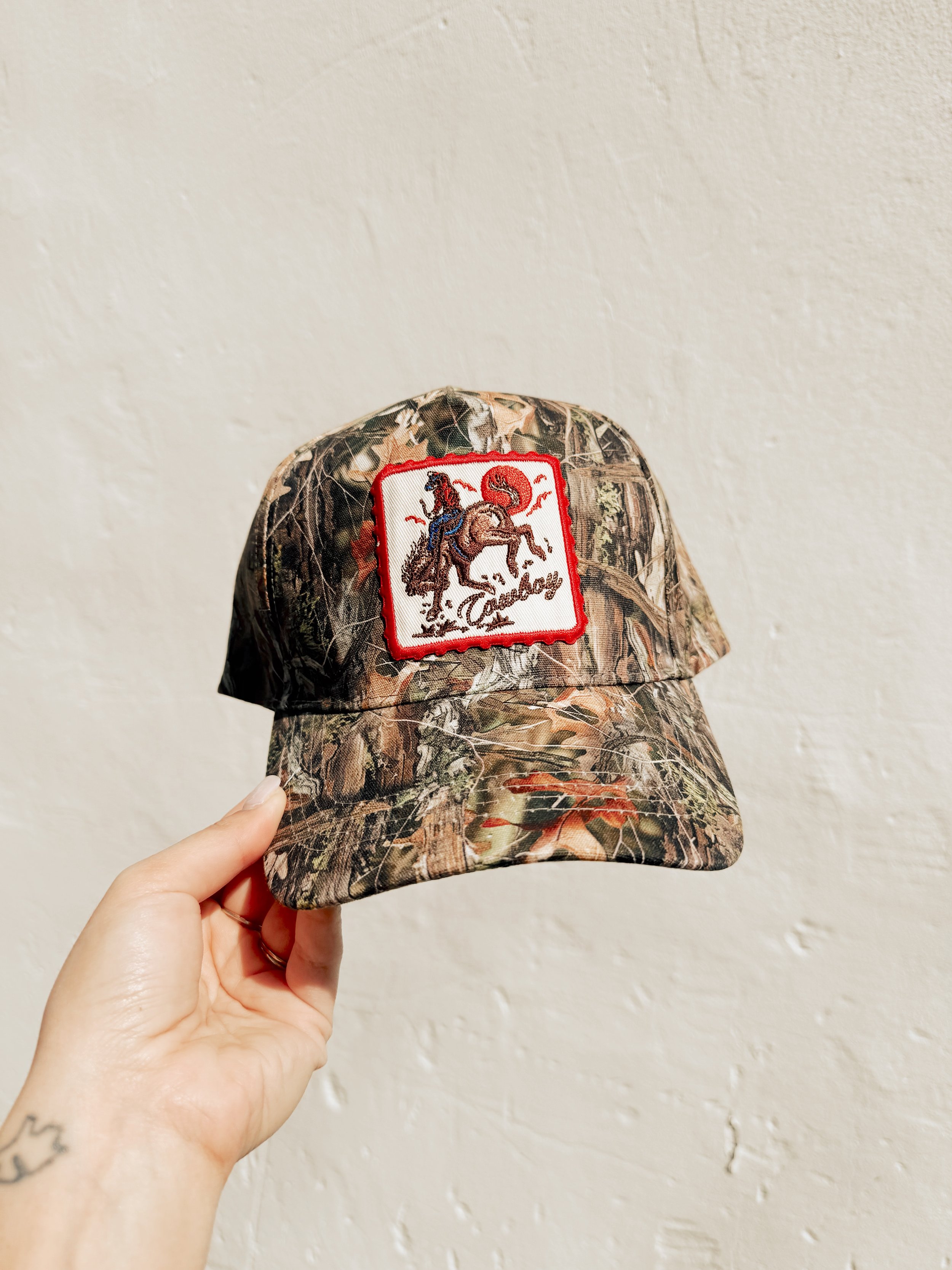 Camo Cowboy Trucker Hat