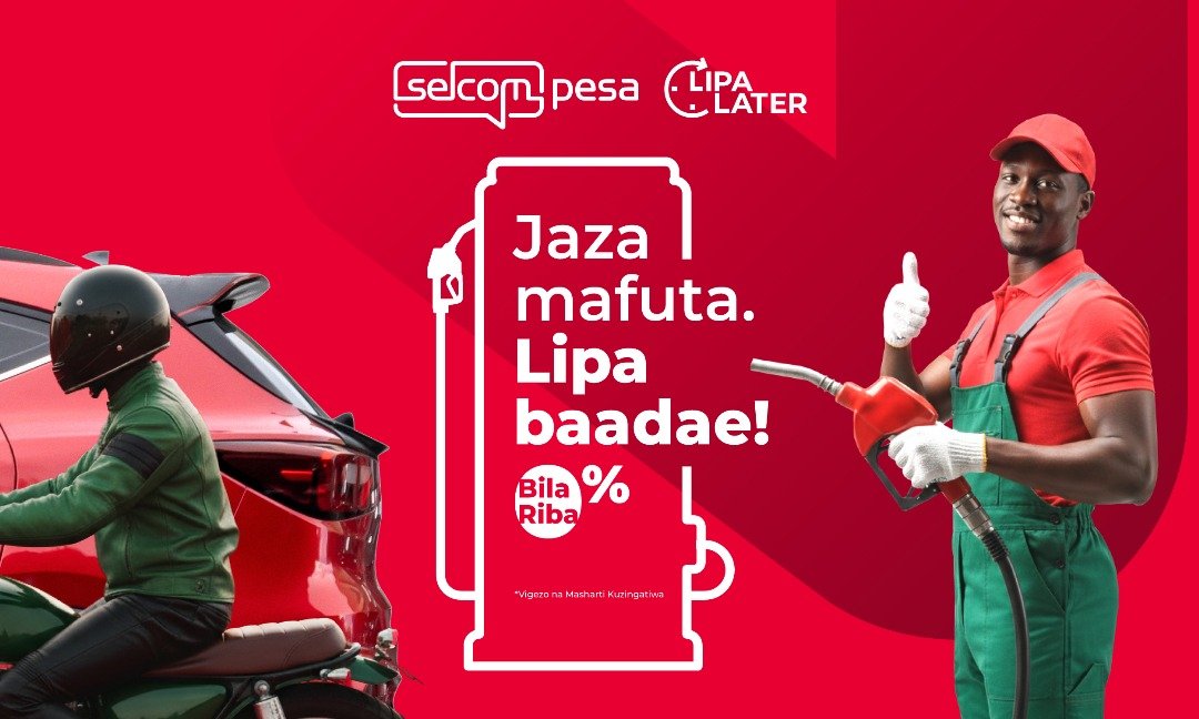 Kupitia uzinduzi wa Selcom Lipa Later, tumeleta njia bora na nafuu ya kufanya malipo ya mafuta.