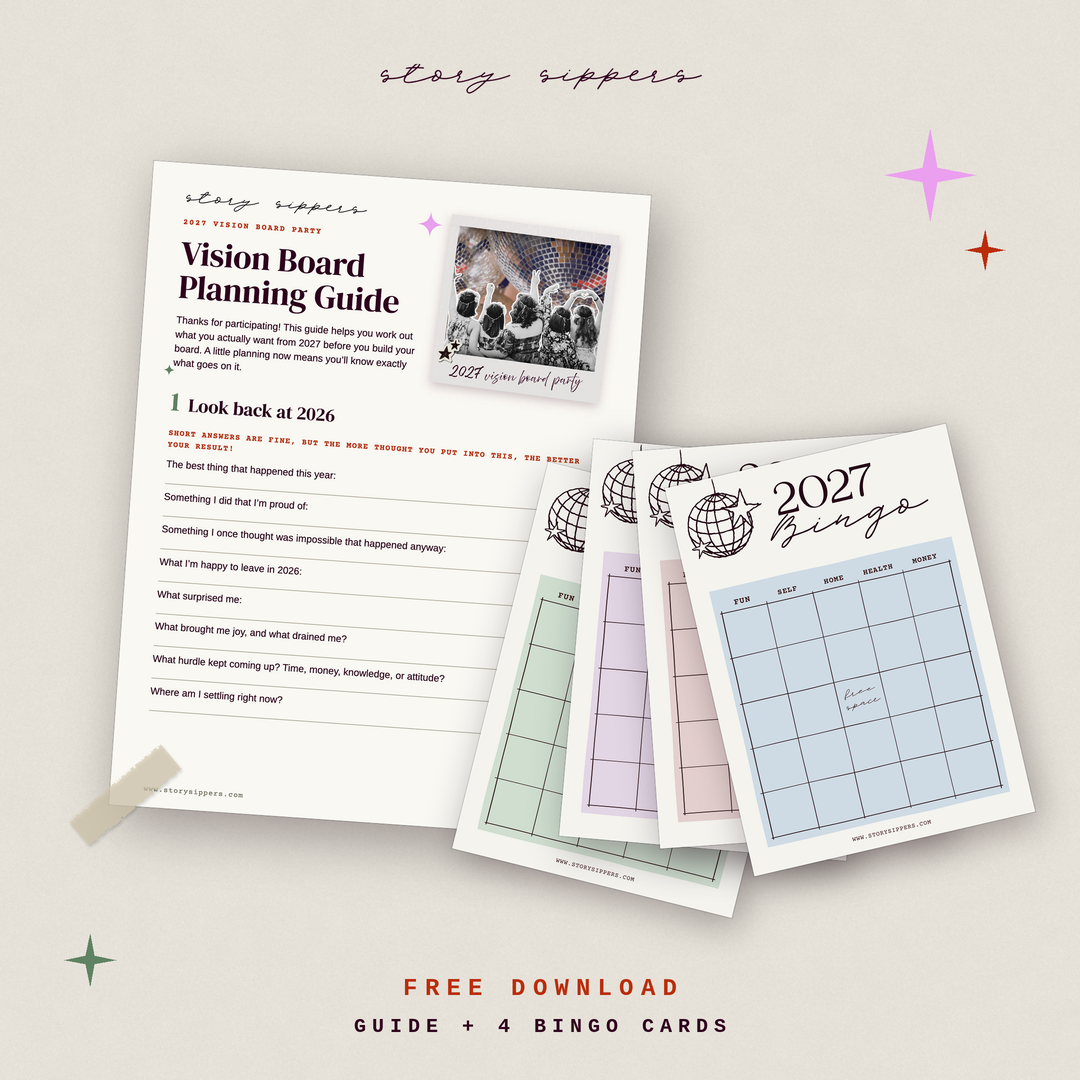 2027 Vision Board Pack (Planning Guide + Bingo Cards)