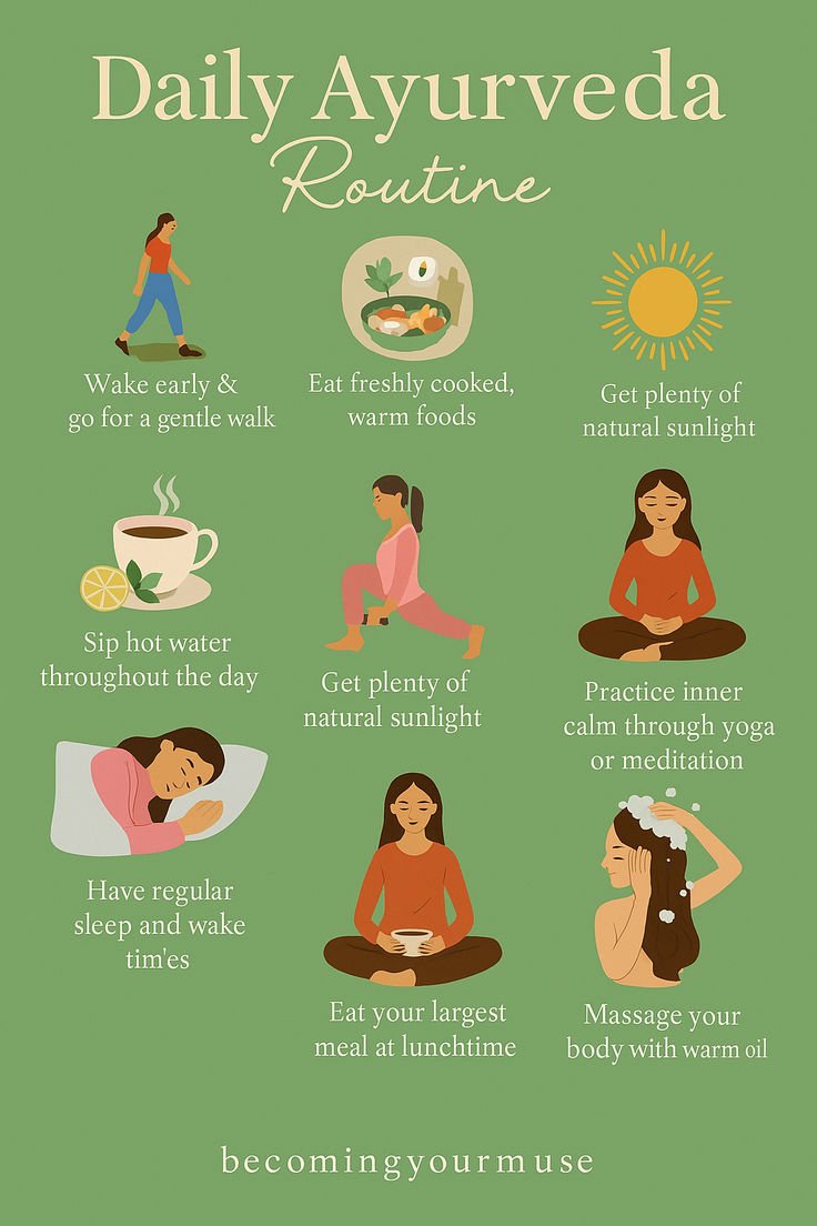 🌞 My Daily Ayurveda Routine for Balance, Energy & Glow ✨