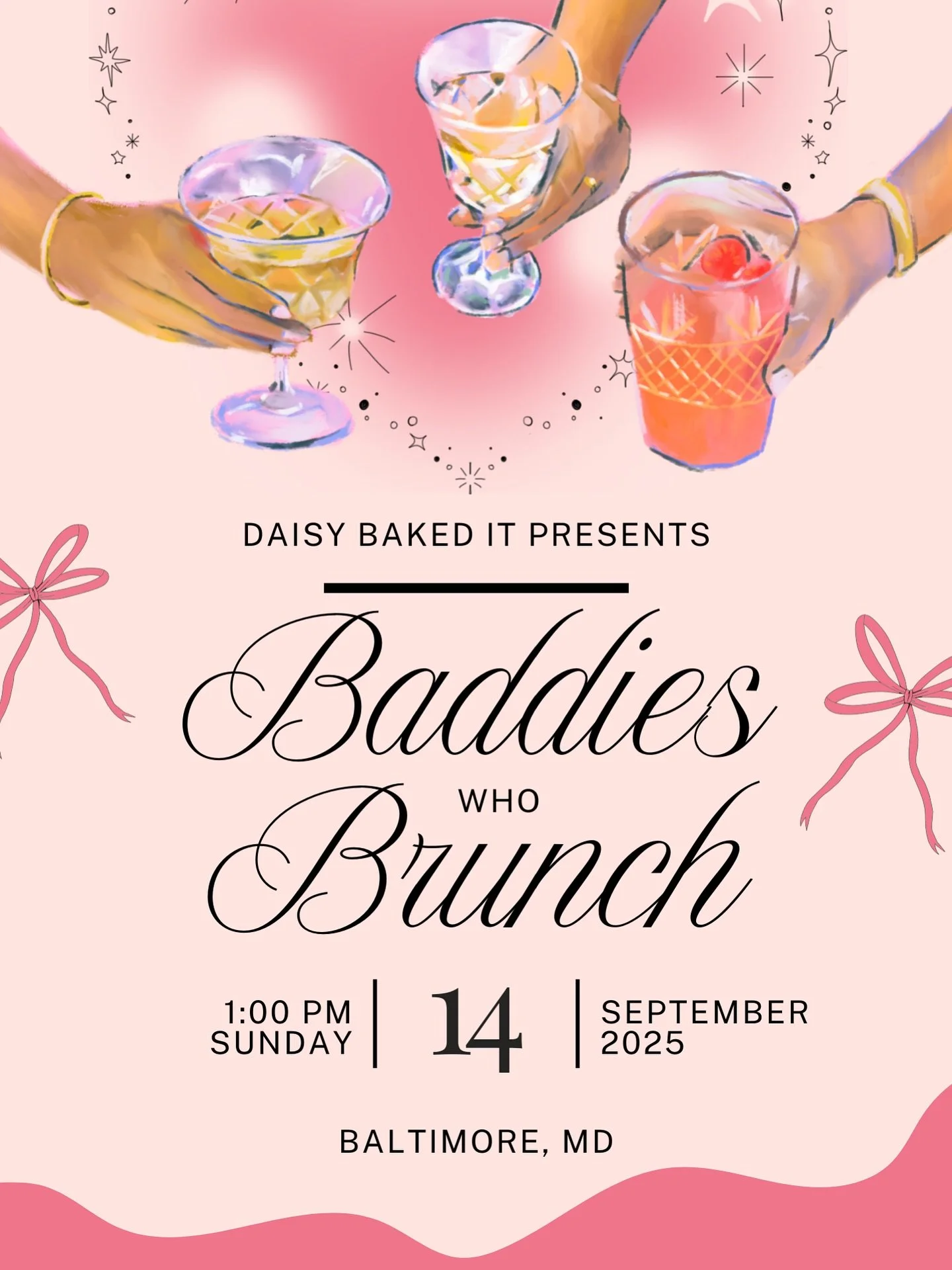 Calling all brunch-loving baddies! Grab your girls and pull up for a luxe Sunday vibe where floral fantasies meet bottomless fun. Enjoy delicious brunch bites, bubbly mimosas, and signature cocktails while you design your very own floral-inspired cak