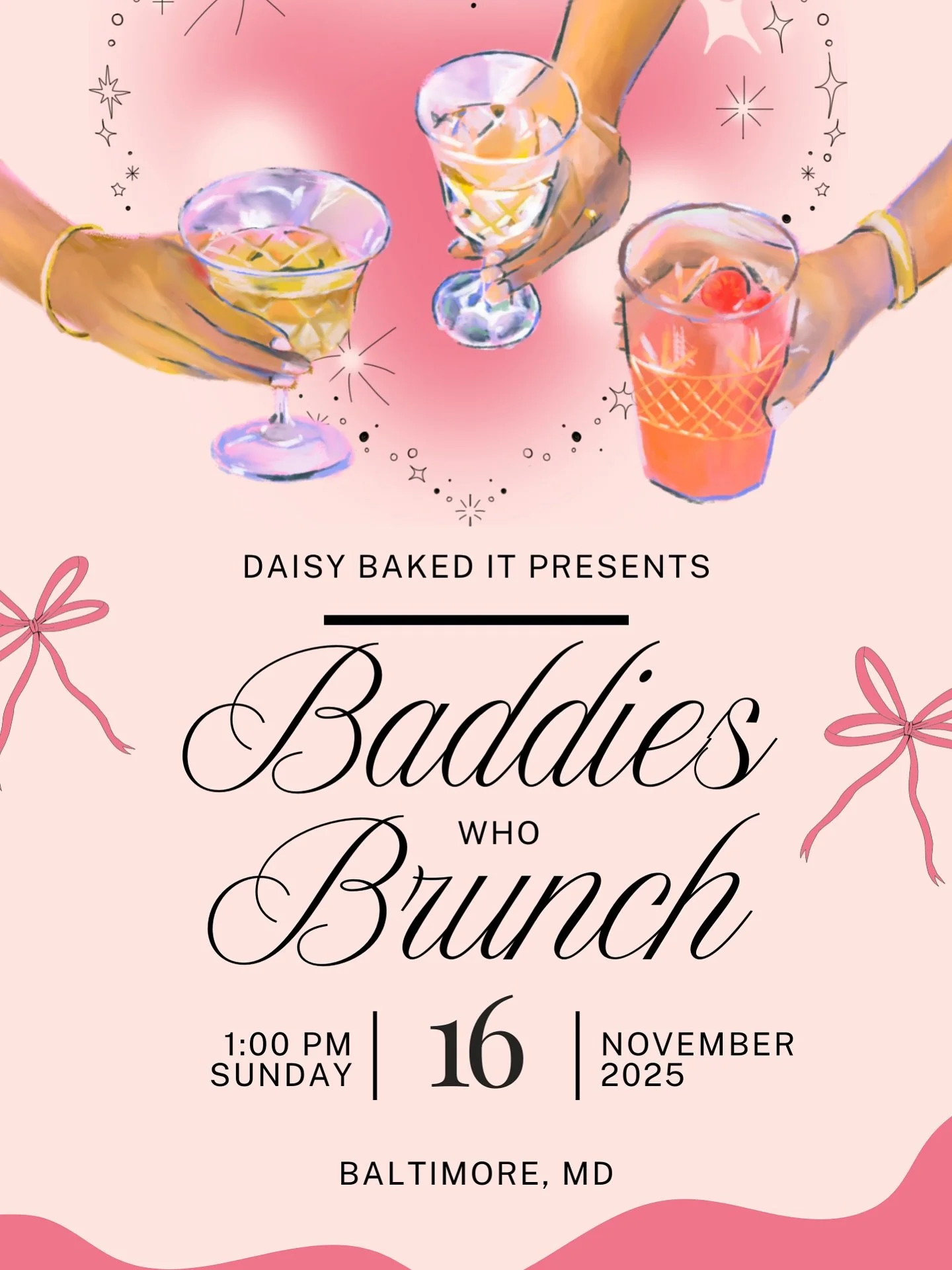 Calling all brunch-loving baddies! Grab your girls and pull up for a luxe Sunday vibe where floral fantasies meet bottomless fun. Enjoy delicious brunch bites, bubbly mimosas, and signature cocktails while you design your very own floral-inspired cak