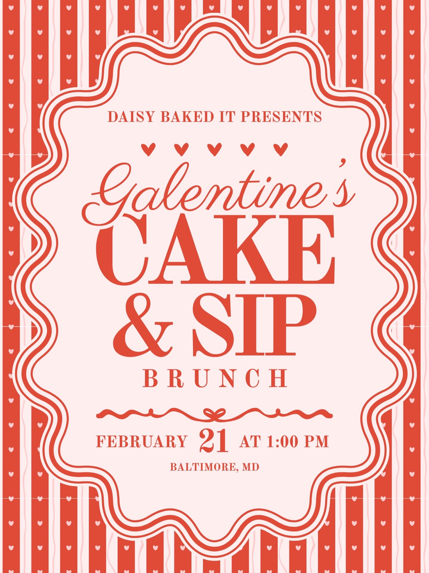 💗 GALENTINE&rsquo;S CAKE + SIP BRUNCH 💗
Because celebrating love isn&rsquo;t just for couples &mdash; it&rsquo;s for the girls who&rsquo;ve held you down 💐

After a brief pause, we&rsquo;re officially back! &amp; there&rsquo;s no better way to kic