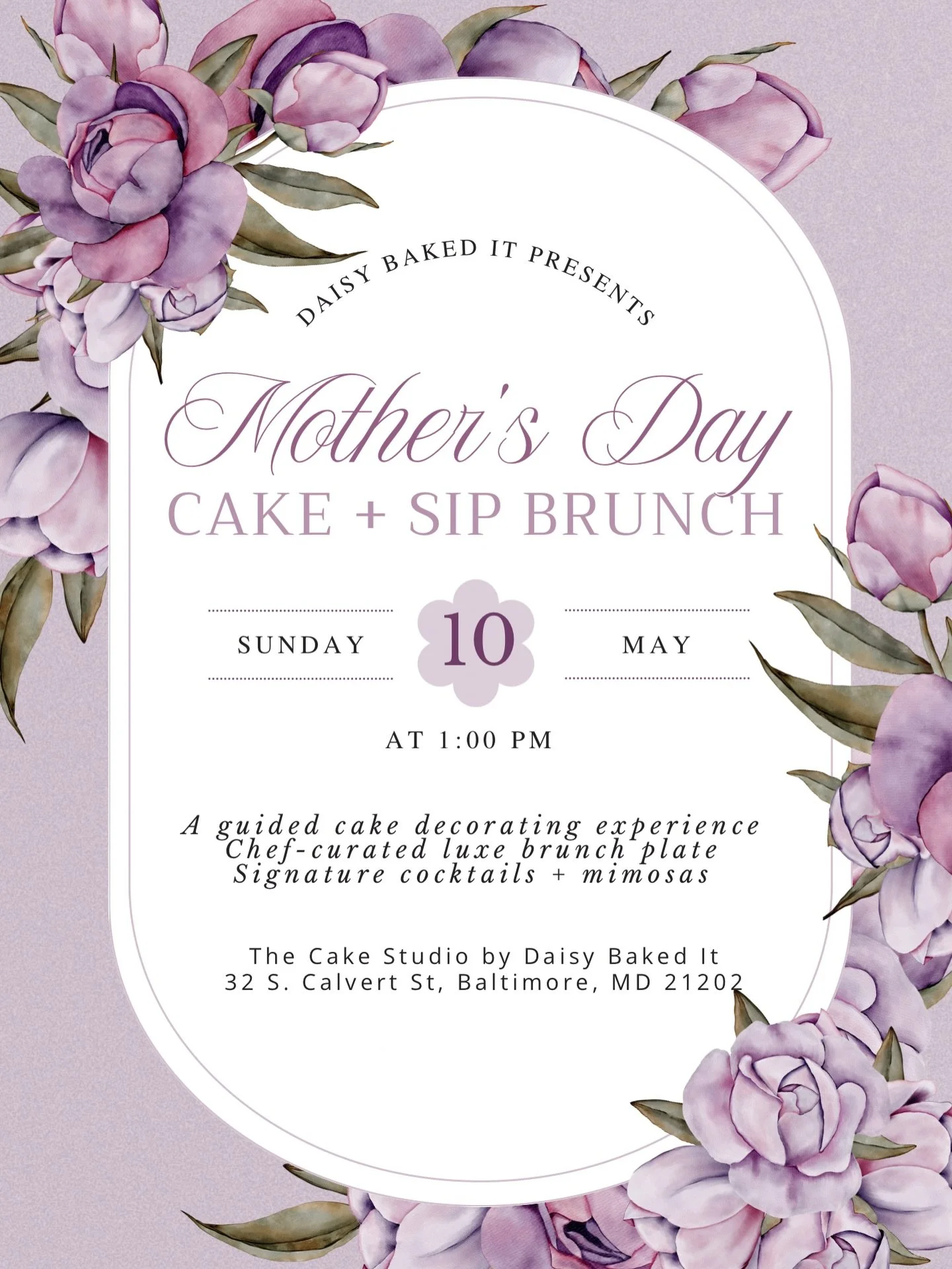 Mother&rsquo;s Day deserves more than just brunch&hellip; it deserves a moment 💐✨

Join me for a Mother&rsquo;s Day Cake + Sip Brunch at The Cake Studio 🤍

A beautiful afternoon to celebrate love, motherhood, and meaningful connection - whether you