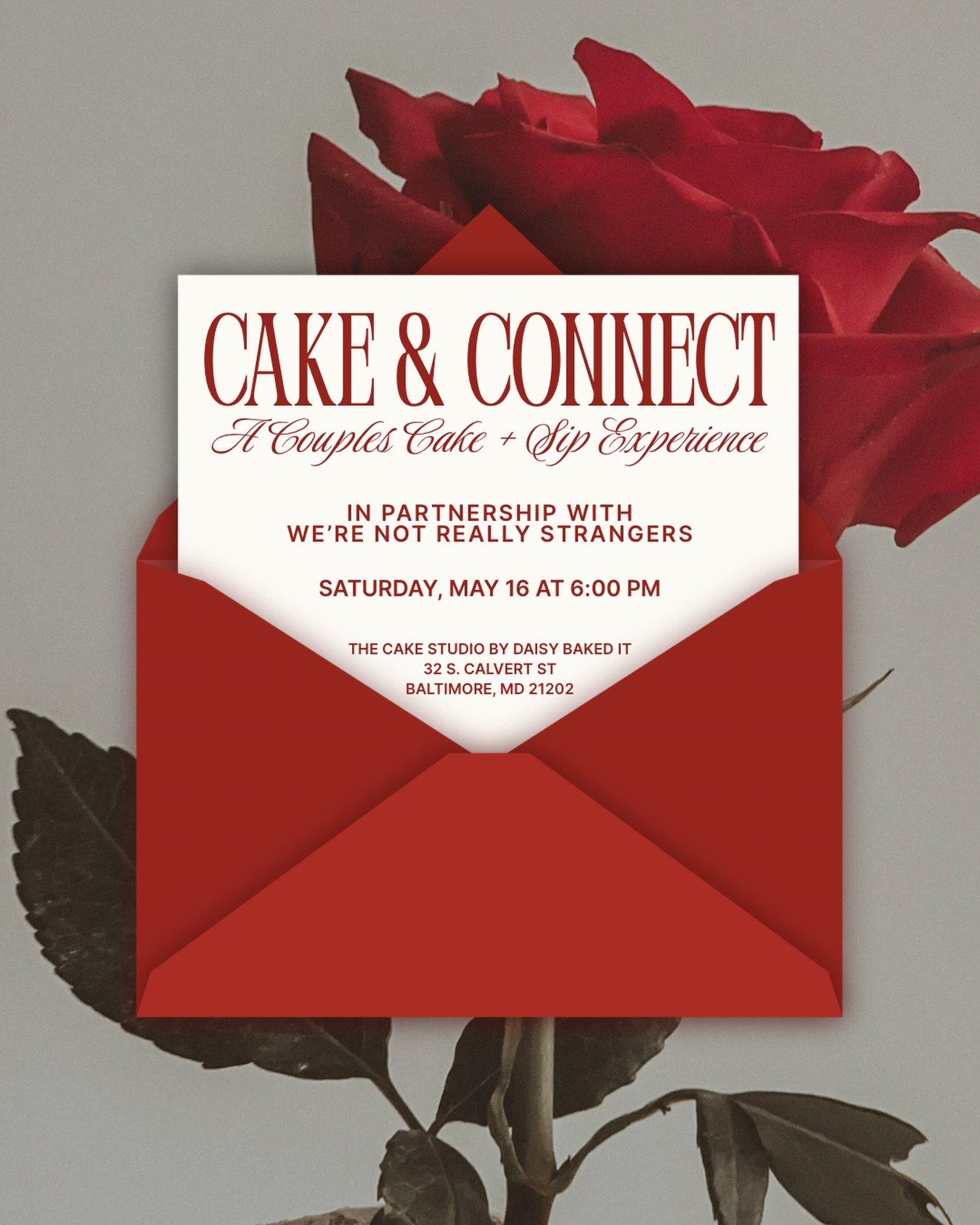 Couples that create together, stay together 💕🎂

Join us for Cake &amp; Connect, an intimate couples Cake + Sip experience in partnership with @werenotreallystrangers 🫶🏽

This isn&rsquo;t just about cake&hellip; it&rsquo;s about connection.
Think: