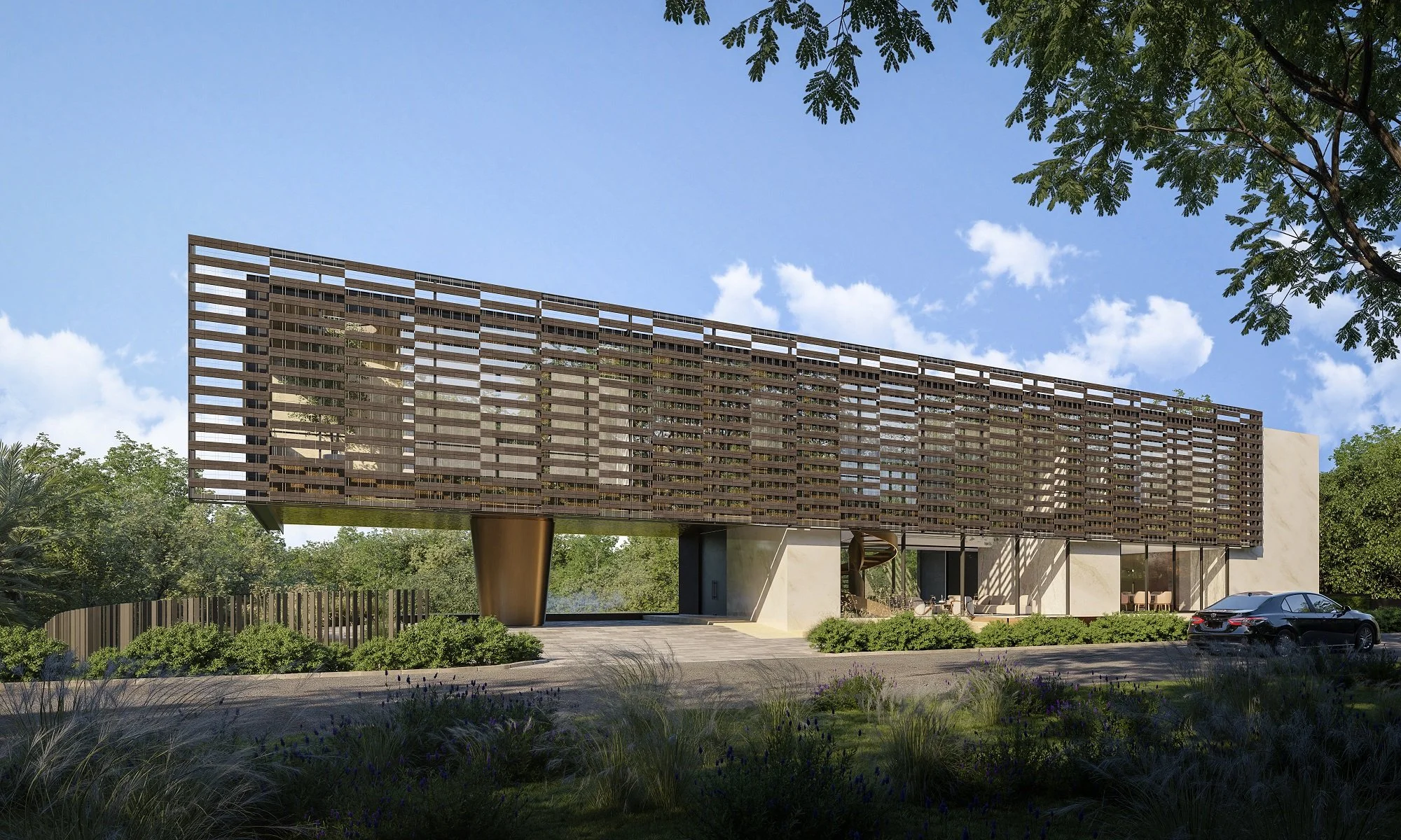 Facade of Horai House