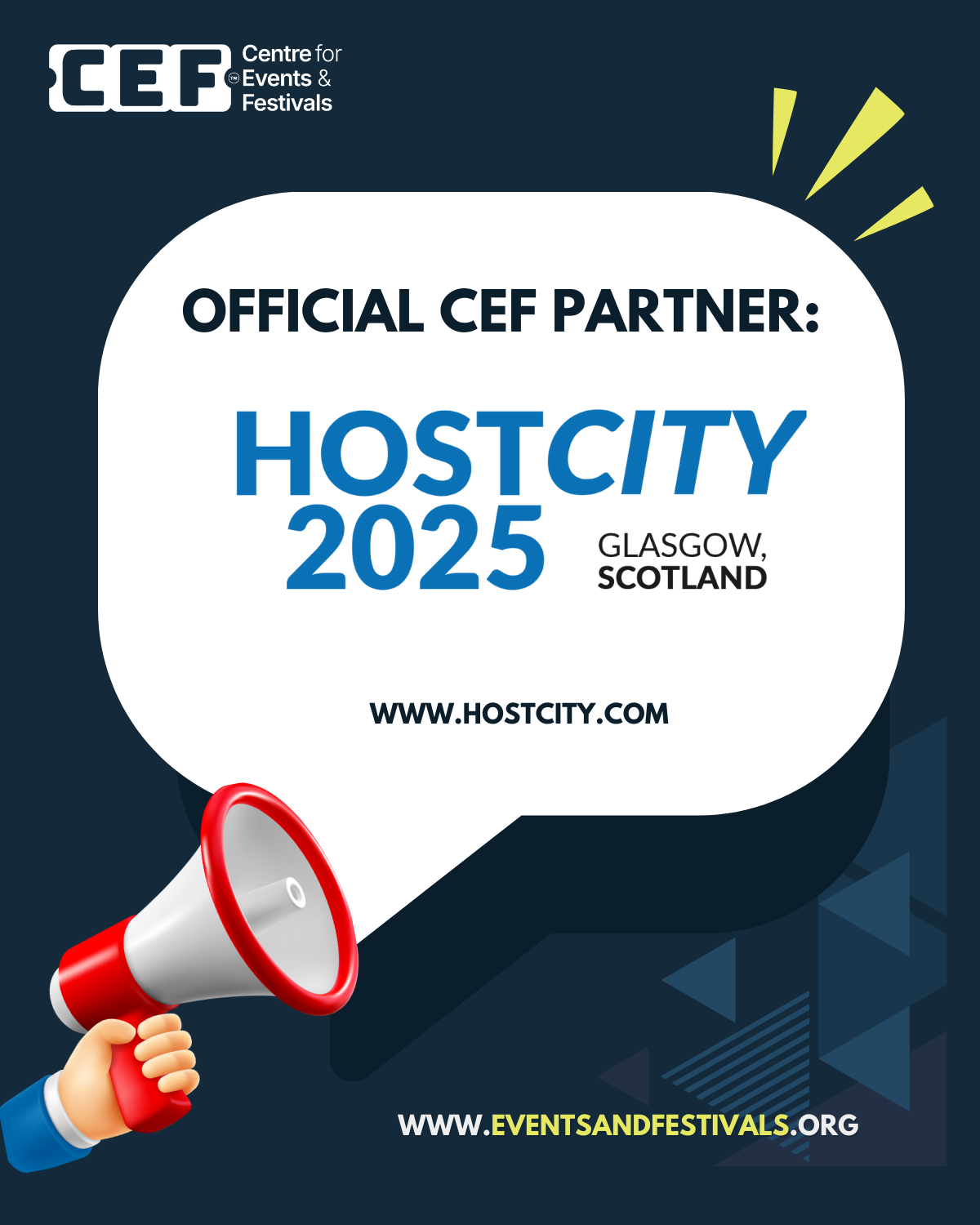 CEF PARTNERS WITH ‘HOST CITY’