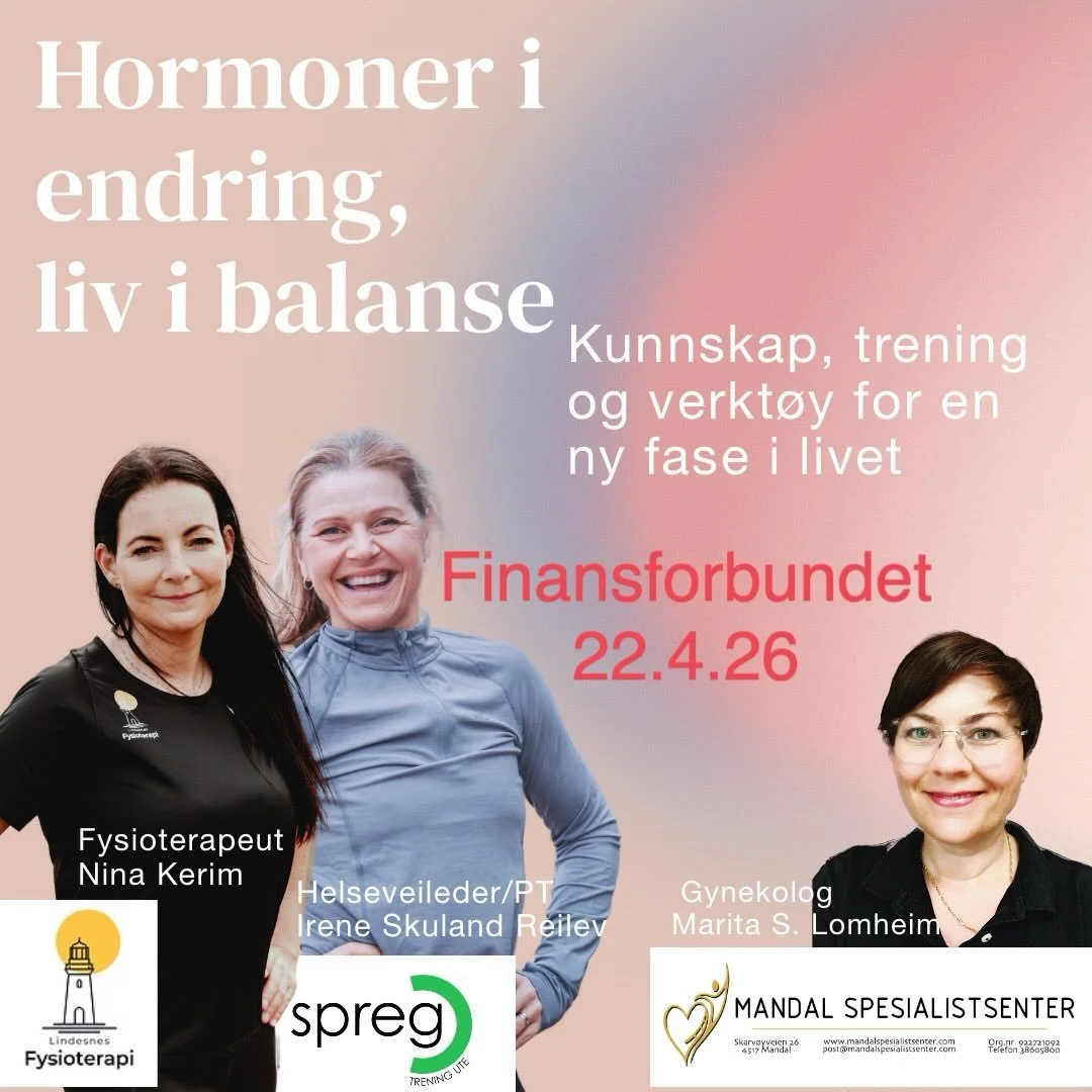 Vi er superstolte over at foredraget v&aring;rt &laquo;Hormoner i endring- liv i balanse&raquo;  har blitt s&aring; godt mottatt!  I dag har vi ogs&aring;  gleden av &aring; dele at vi har  blitt invitert av Finansforbundet til &aring; holde foredrag