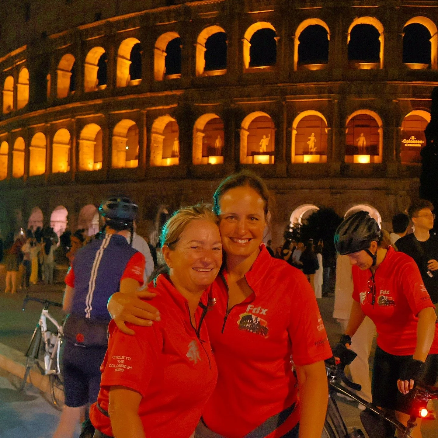 🇮🇹 Cycle to the Colosseum? Completed it mate. What a night and what a ride! Our 35 cyclists officially completed their three day ride, covering over 230 miles and 15,000ft elevation, to reach the famous Colosseum in Rome. We'll be back with more up