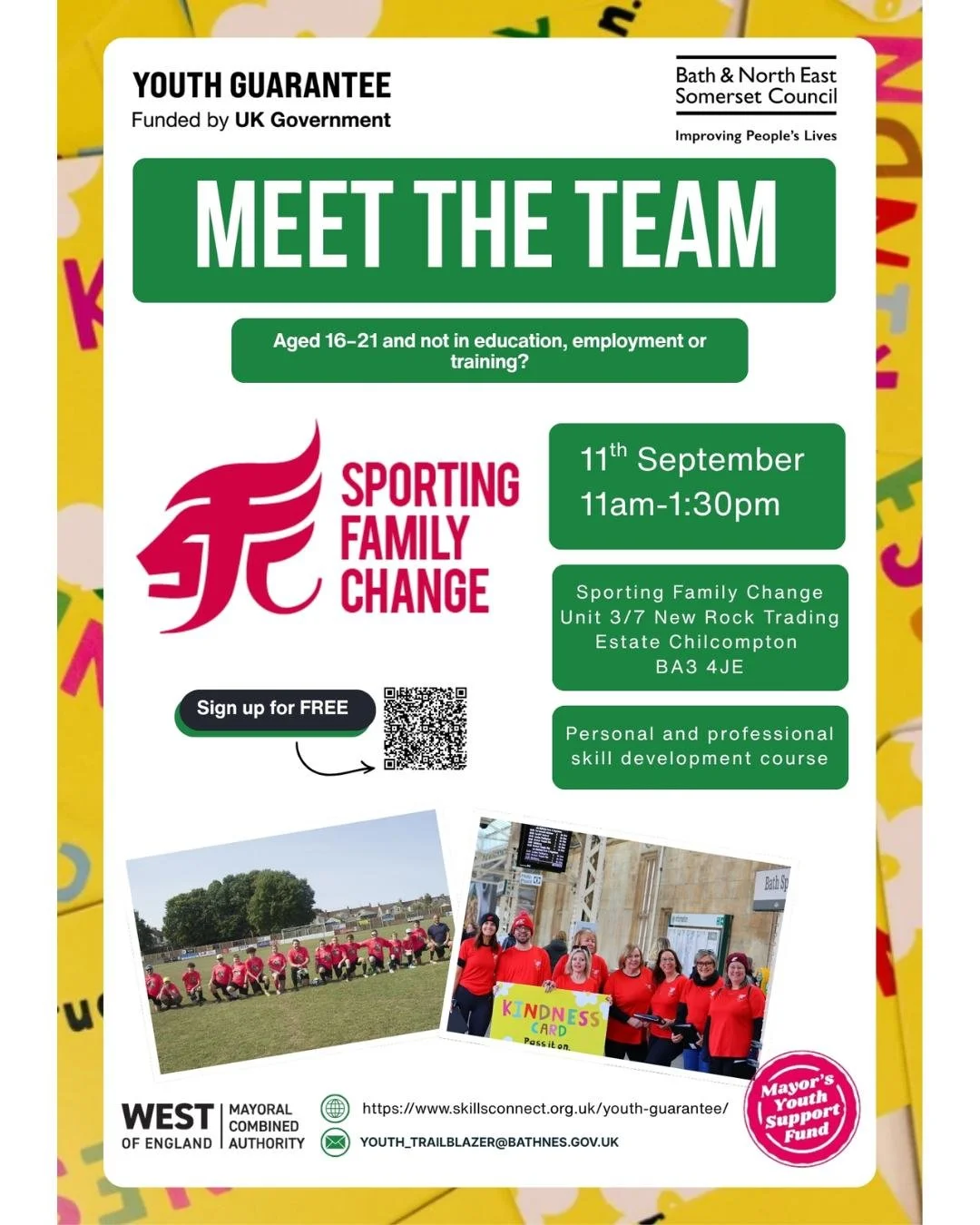 👋 Are you aged 16&ndash;21, or do you know someone who is?

Looking for a different opportunity, a chance to try something new, meet people and gain some experience?

Come and join us for a chat! 💬 We&rsquo;d love to meet you, hear what you&rsquo;r