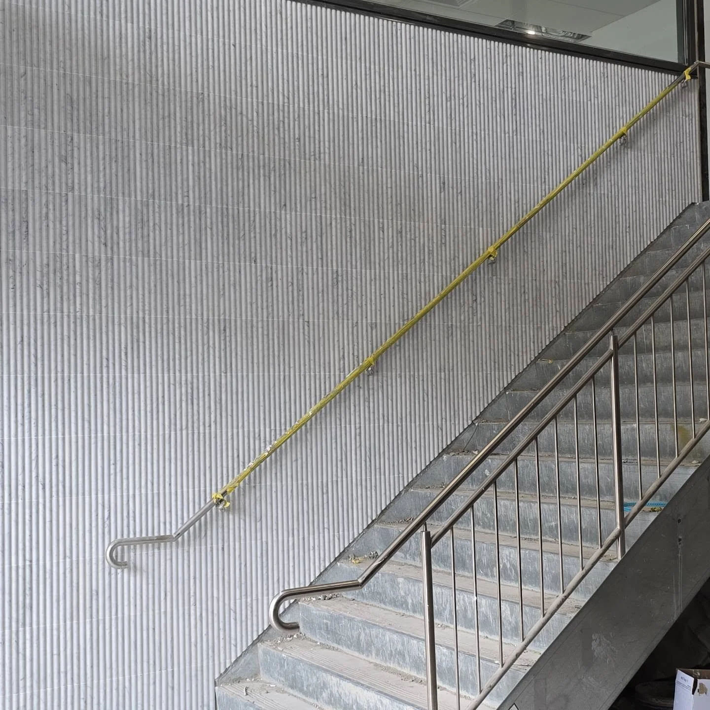 Pencil tile feature wall - Sutherland