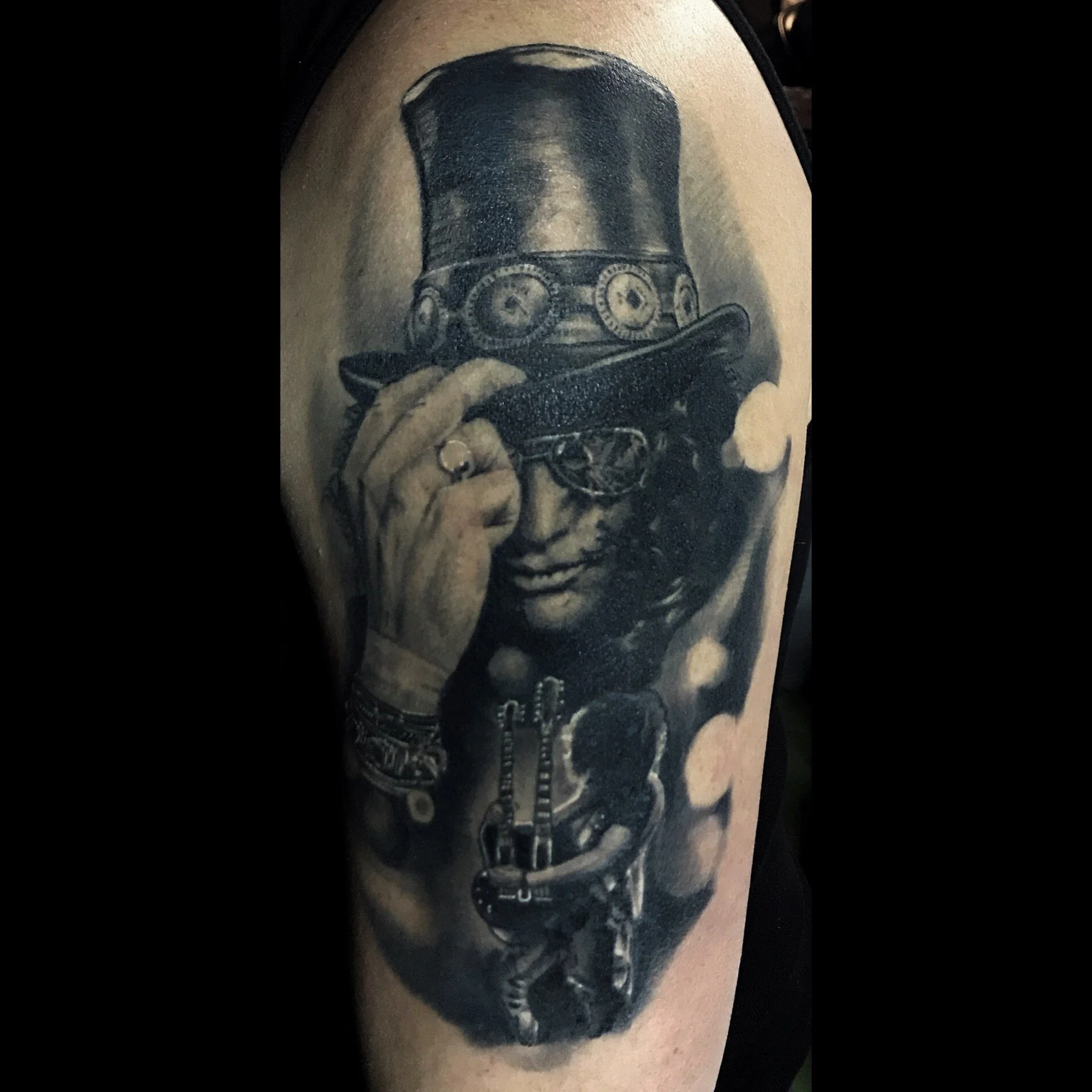 Black and grey realism portrait tattoo by Jens at Bigstreet Tattoo in Örnsköldsvik Sweden