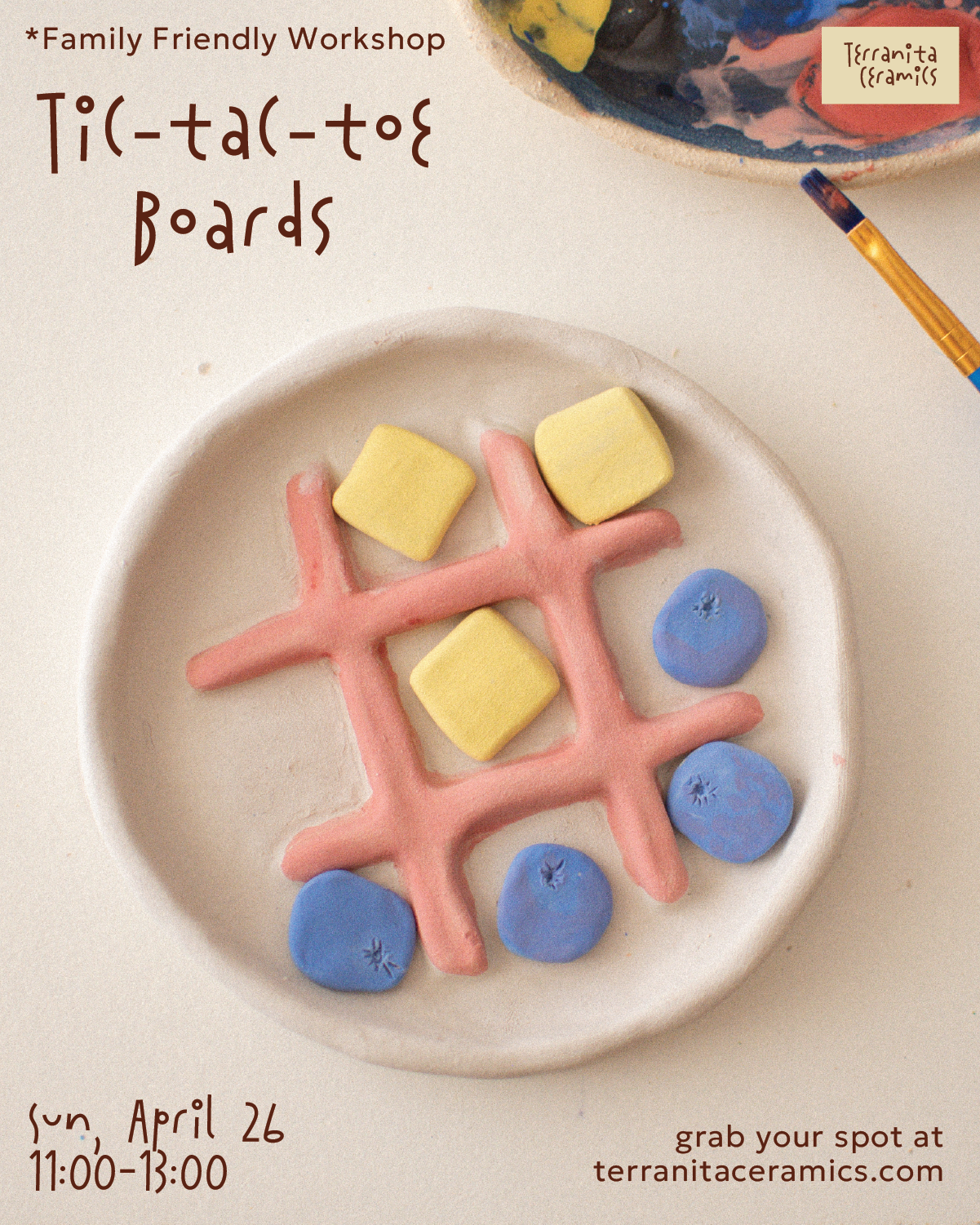 Tic Tac Toe Boards - Family Friendly Workshop - April 26 / 11:00-13:00