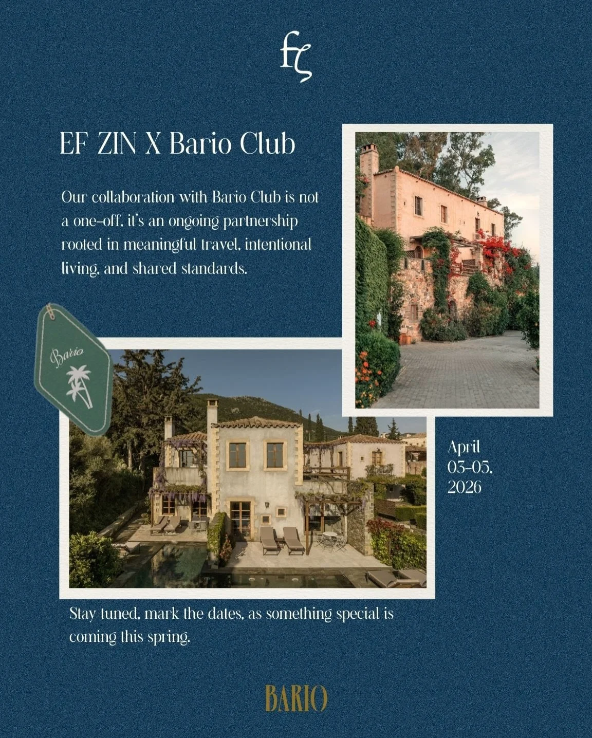 Something special is taking shape.
A place where slow living, beauty, and intention meet.
Can you guess where? ✨
April 03&ndash;05, 2026