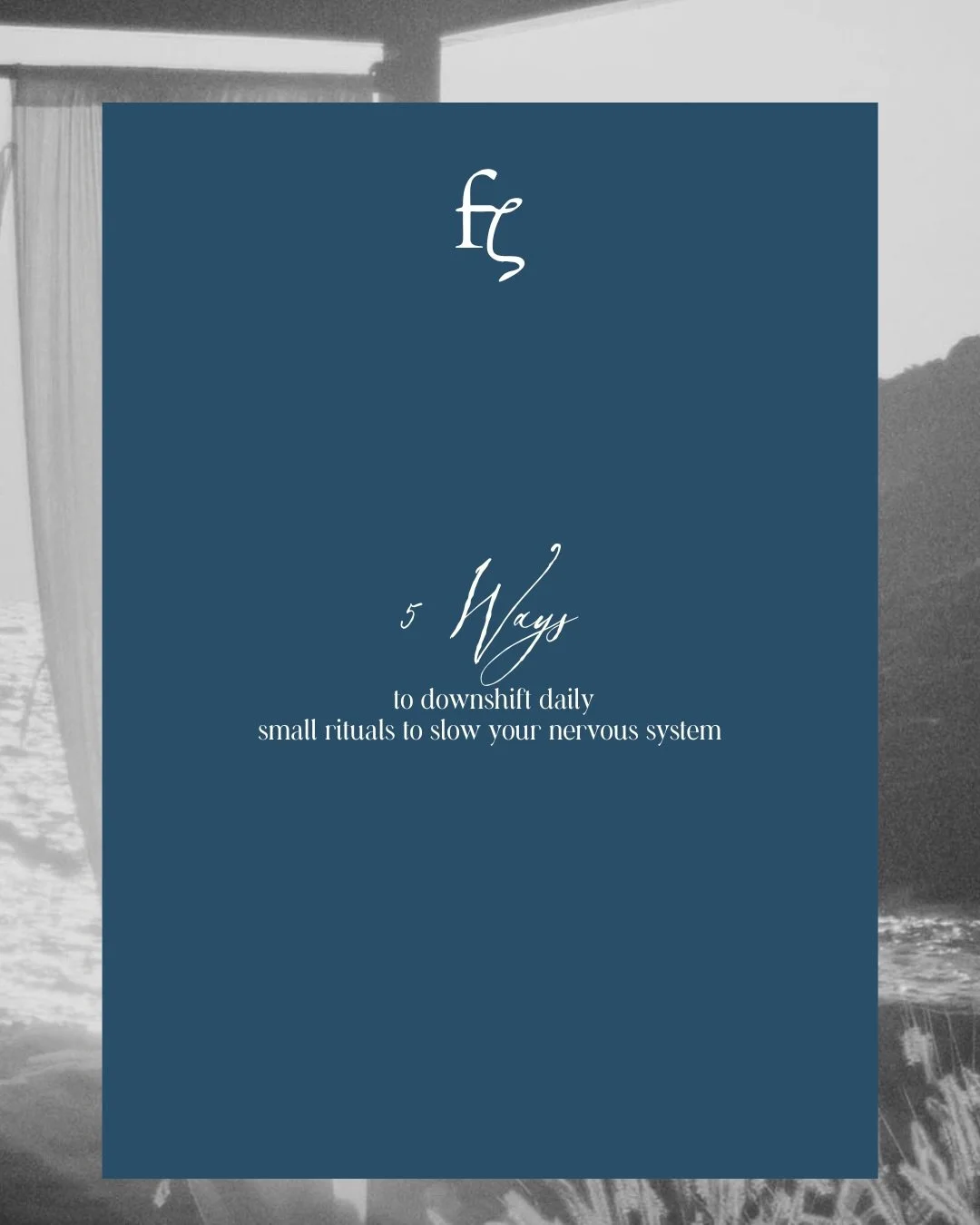 EZ Wisdom | 5 small rituals to downshift daily.

Slow living isn&rsquo;t about doing less - it&rsquo;s about being more present.
Save this for later.