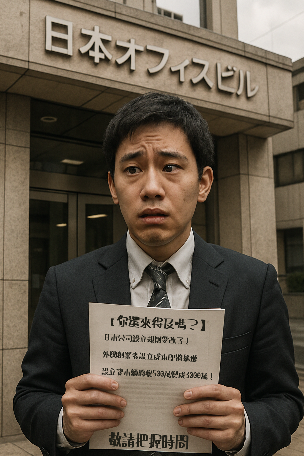 日本政府準備大幅提高外國人在日設立公司(法人)門檻