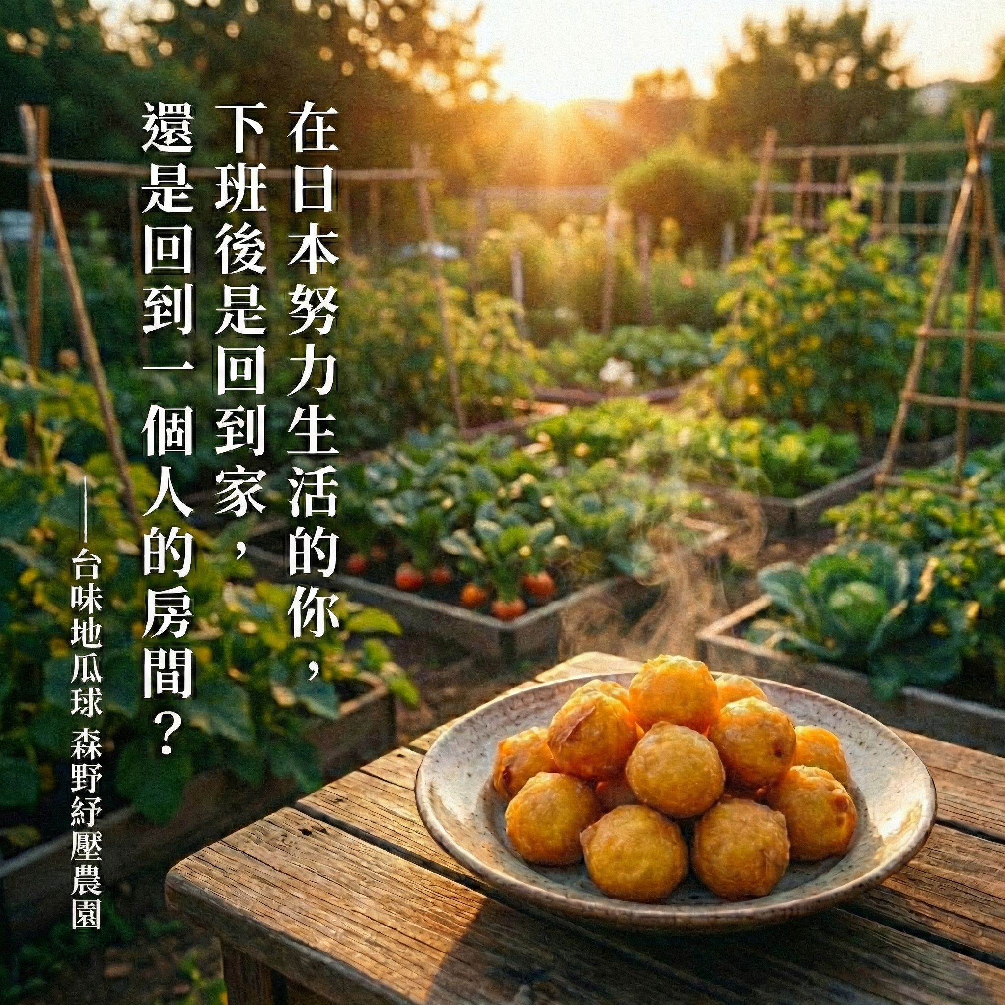 在日本努力生活的你，下班後是回到家，還是回到一個人的房間？｜森野紓壓農園 招募會員中