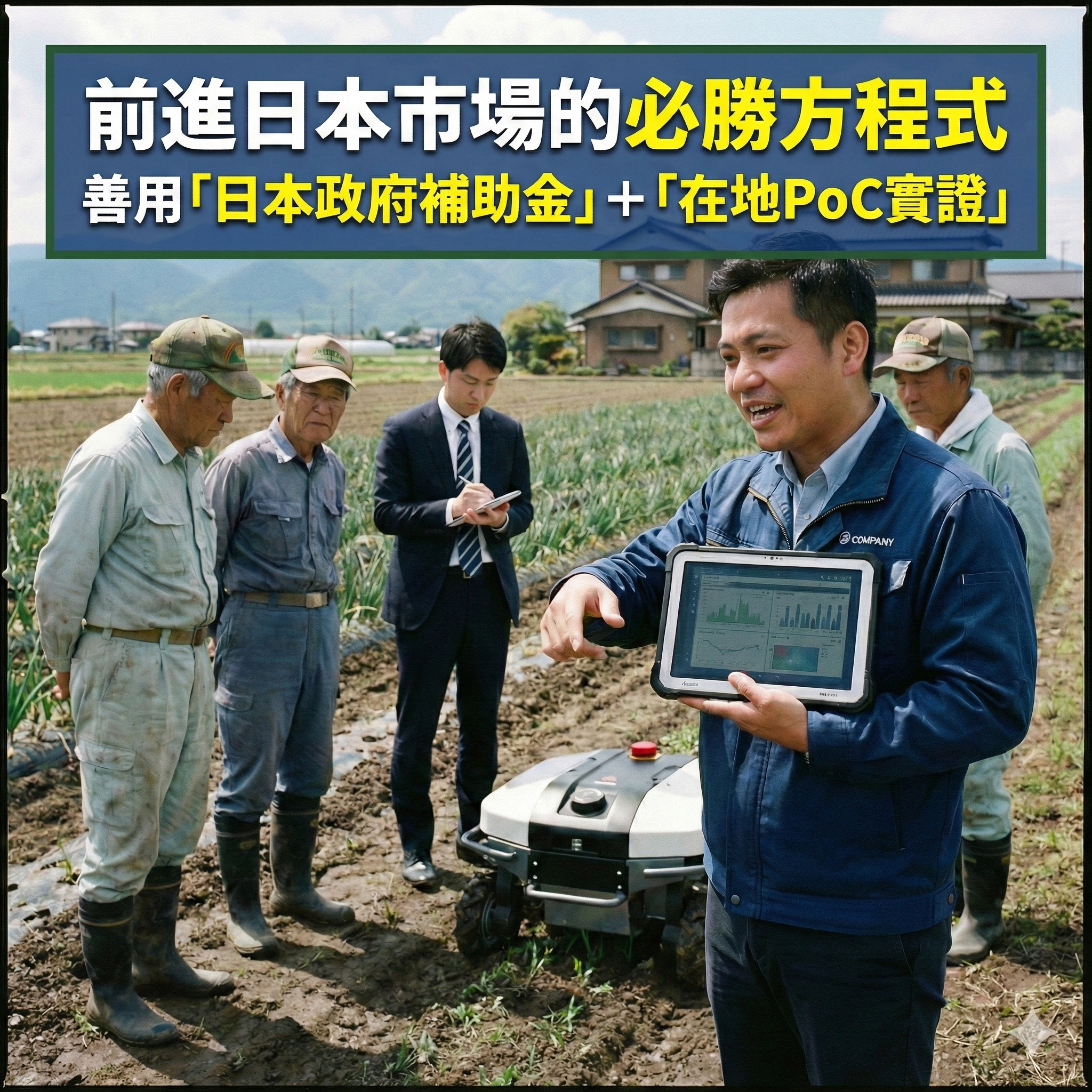 【前進日本】台灣農機如何賣進日本？善用「日本政府補助金」與「在地 PoC 實證」是關鍵！🚜