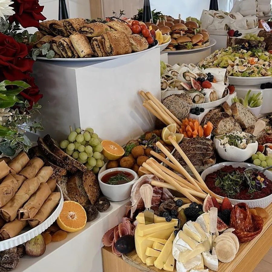 Creating a rustic vibe for this graze to set the mood.

For more info or to order, contact theteam@taytasfoodco.com

#taytasfoodco #grazing #foodspread #partyseason #rusticvibes #freshfood #freshcatering #finefoods #corporatecatering #middleeasternfo