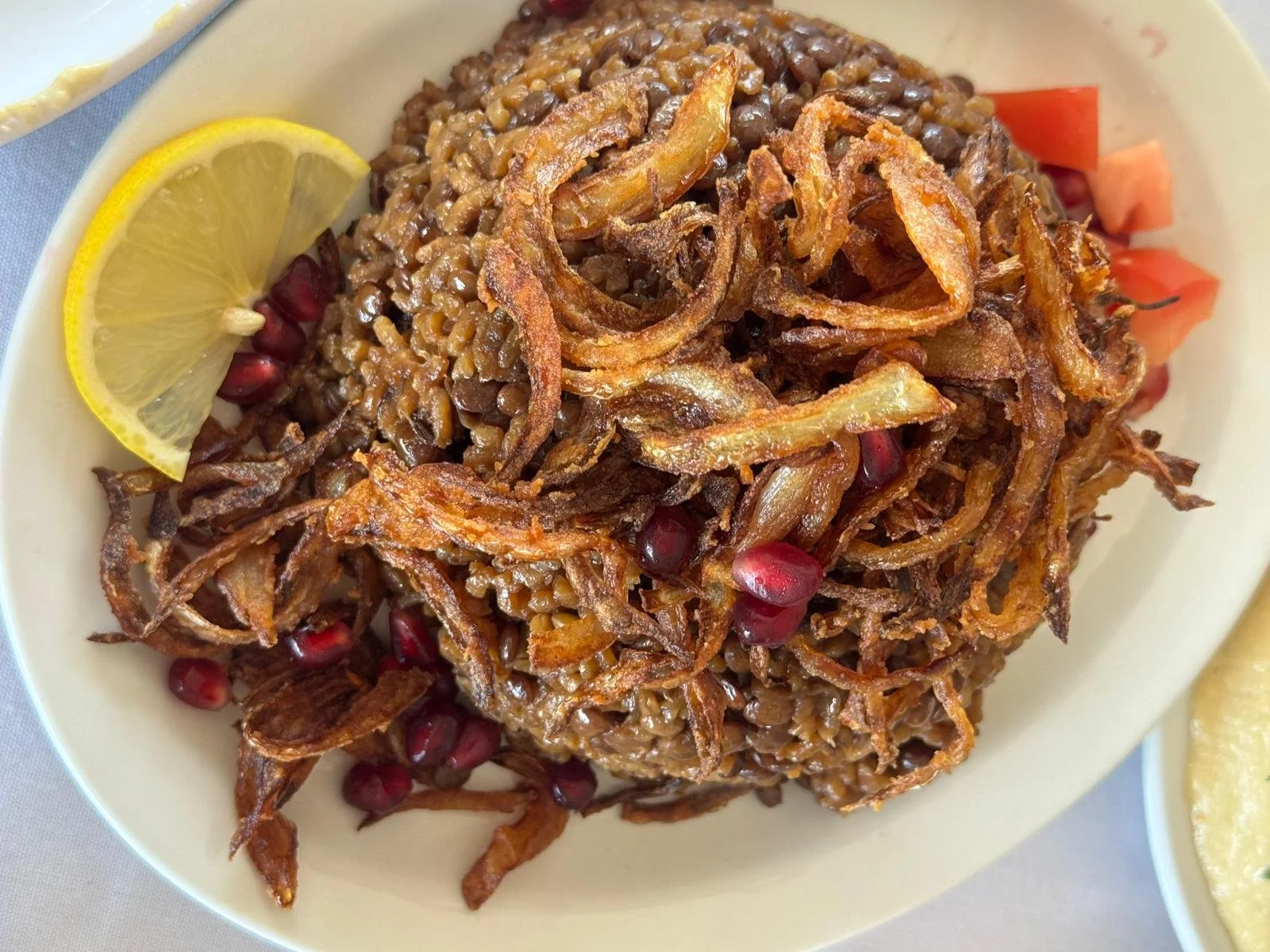 Mujuddarah with Fried Onion