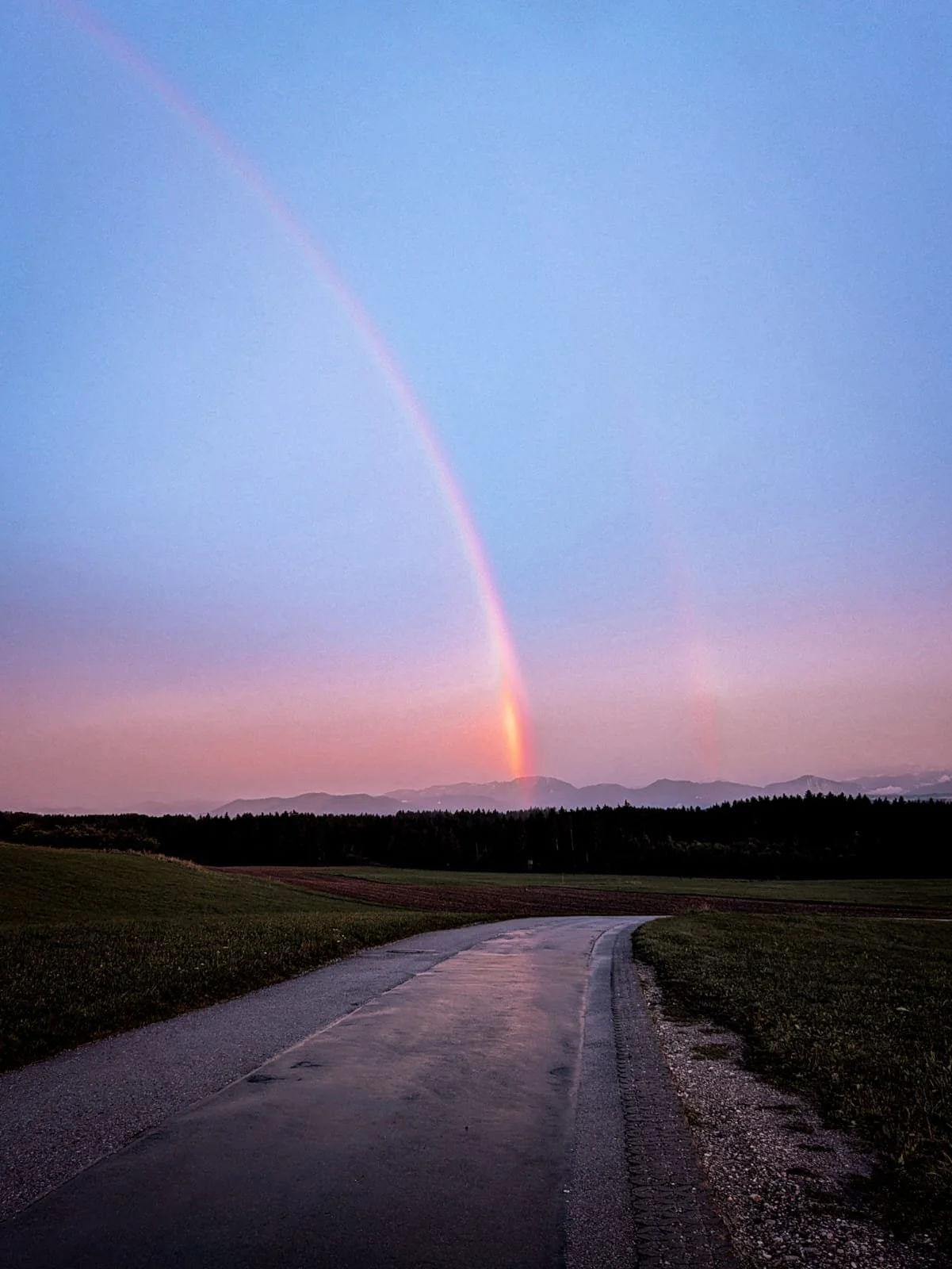 Rainbows passed on a long run