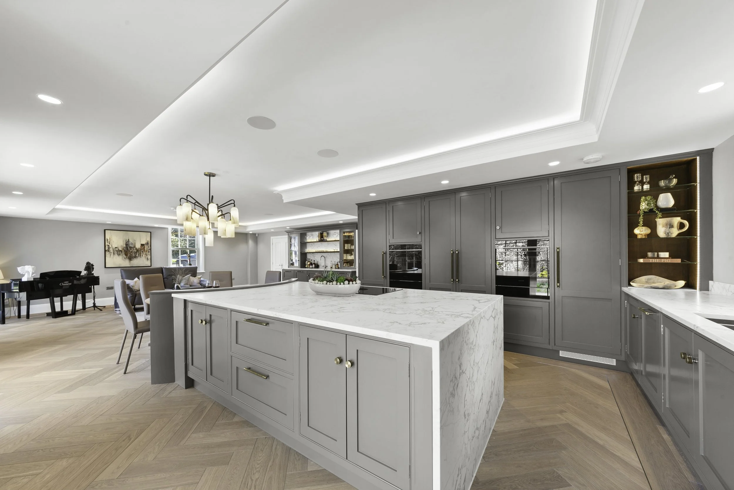 grey kitchen inspiration. neutral kitchen. bespoke kitchen design in kent 