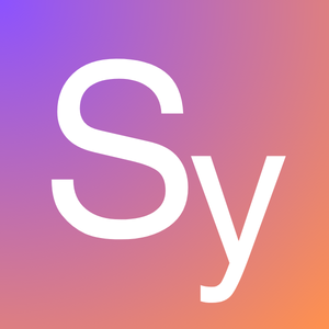 Square logo with a capital S and y, the first two letters of the brand Systemico over a pink and orange background
