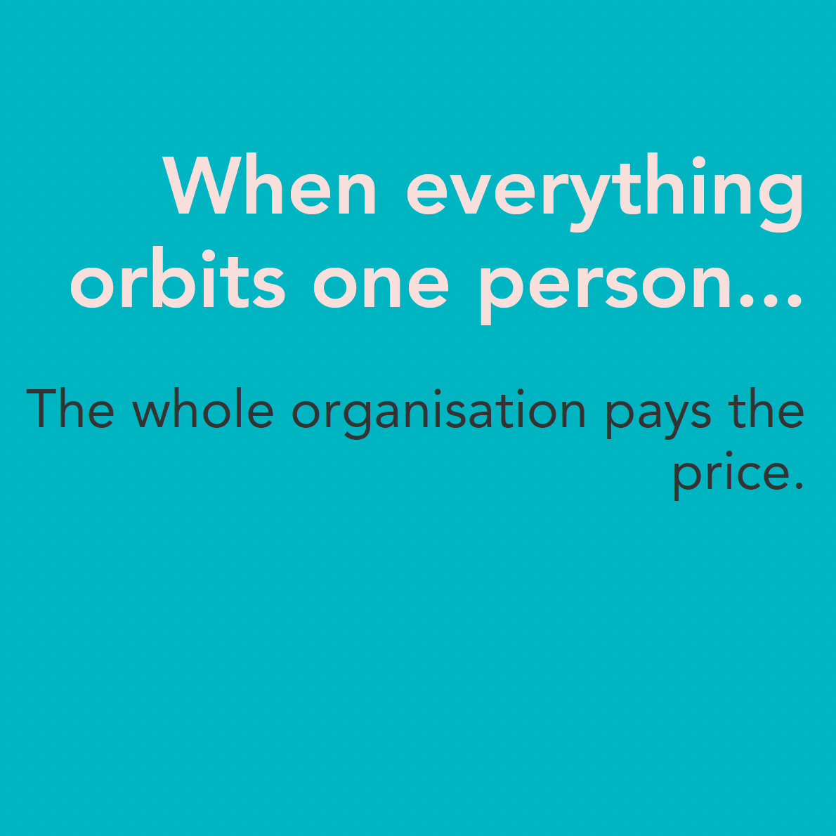 When the formation breaks down