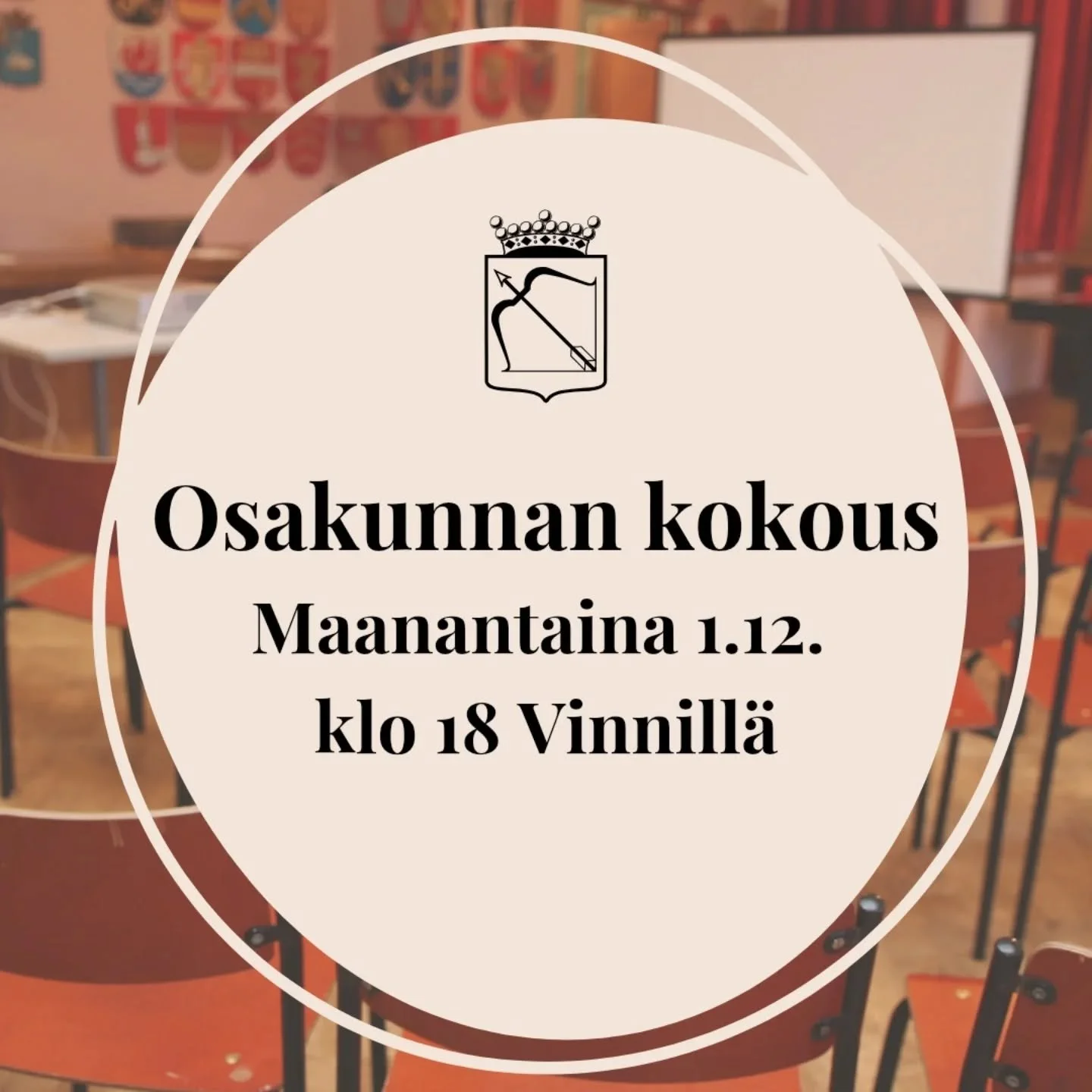 Tervetuloa vuoden viimeiseen osakunnan kokoukseen t&auml;n&auml;&auml;n (1.12.) klo 18 Vinnille.

Asialistalla on muun muassa ensi vuoden toimintasuunnitelman ja talousarvion k&auml;sittely. Asialista, talousarvio ja edellisen kokouksen p&ouml;yt&aum