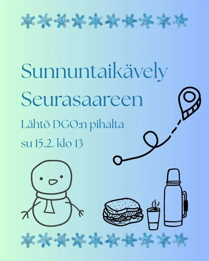 Tervetuloa nauttimaan (toivottavasti aurinkoisesta) laskiaissunnuntaista sek&auml; raittiista ilmasta. 🌞

Tarkoituksena on hy&ouml;dynt&auml;&auml; my&ouml;s talvisen Helsingin tarjoamia j&auml;&auml;reittej&auml;. L&auml;hdet&auml;&auml;n liikkeell