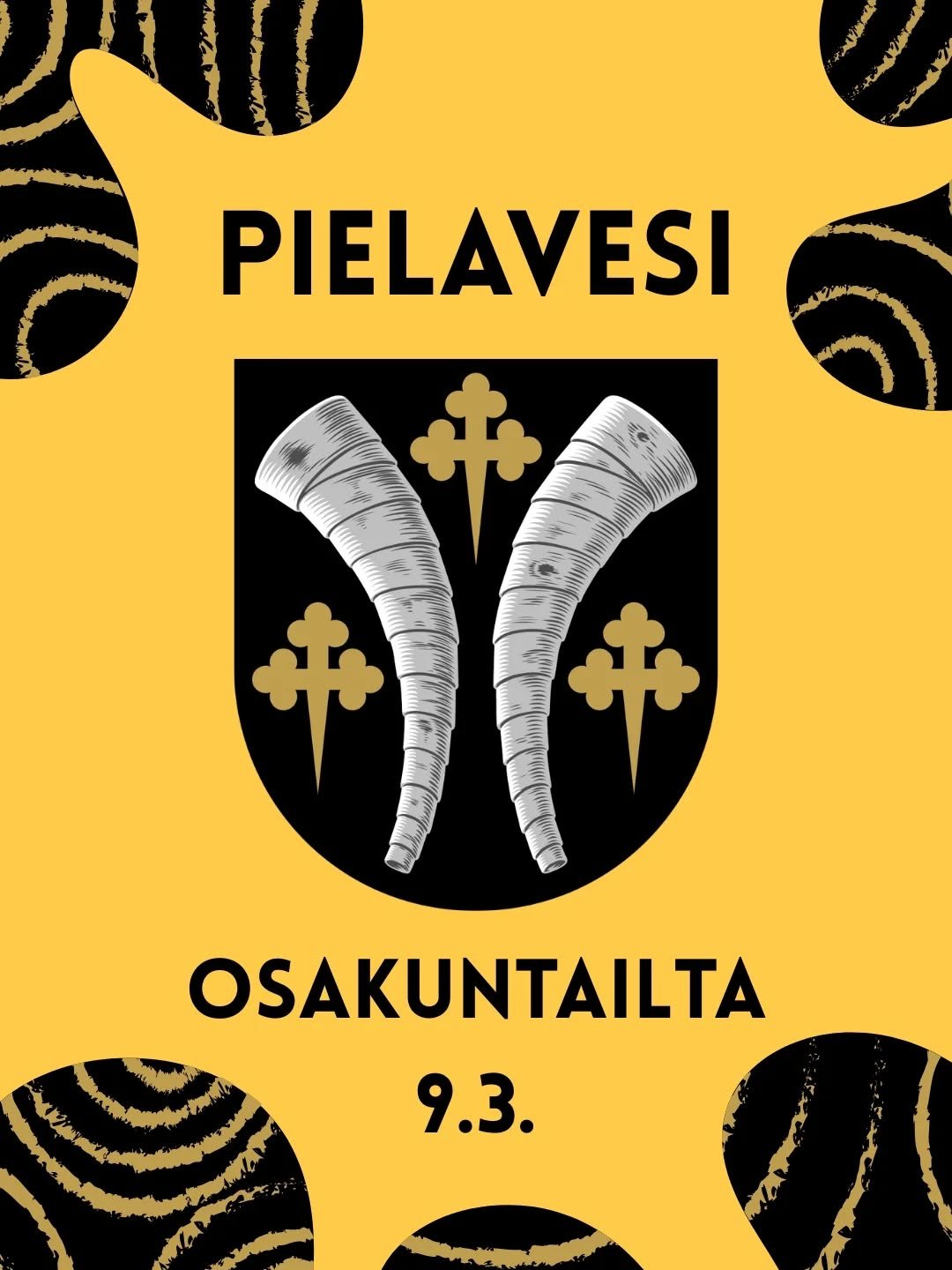 Pielaveden osakuntailta ma 9.3. 💛

On vuoden ensimm&auml;isen kummikuntaosakuntaillan aika ja estradilla on Pielavesi! Illassa vieraamme kunnanjohtaja Johanna Viita ja emeritusprofessori Paavo Castr&eacute;n kertovat meille Pielaveden parhaista palo
