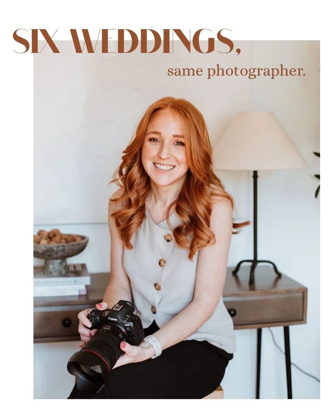 Six weddings, same photographer 📸📸