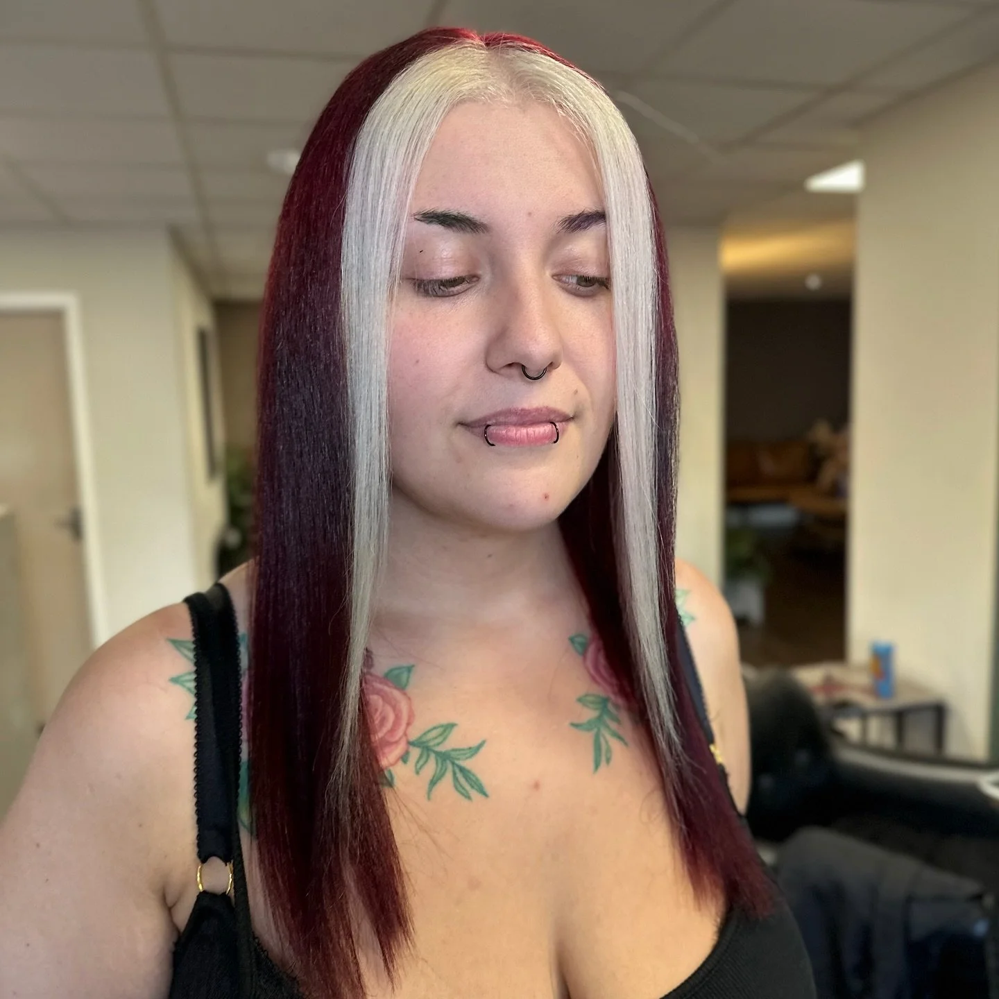 The colour of the season 🍇

Fall into winter with a rich mulberry hue, finished with platinum face-framing bangs - the perfect statement look for the party season ahead. ✨

@jesdoeshair_